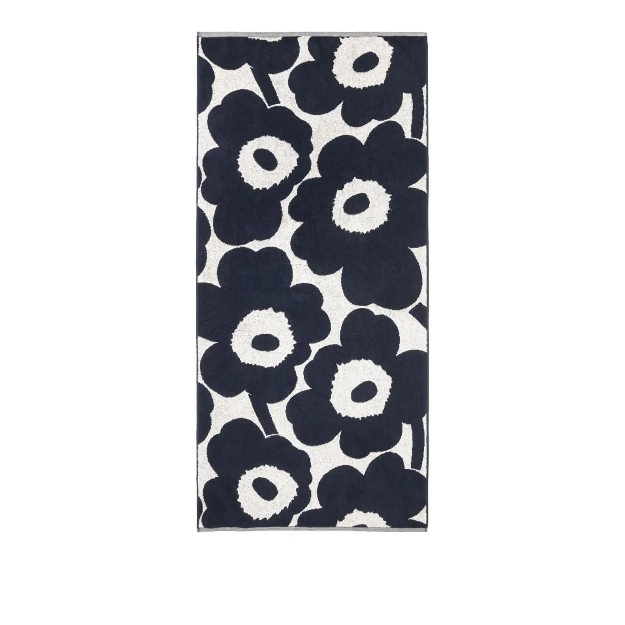 Unikko badhandduk 70x150 cm Cotton Dark Blue