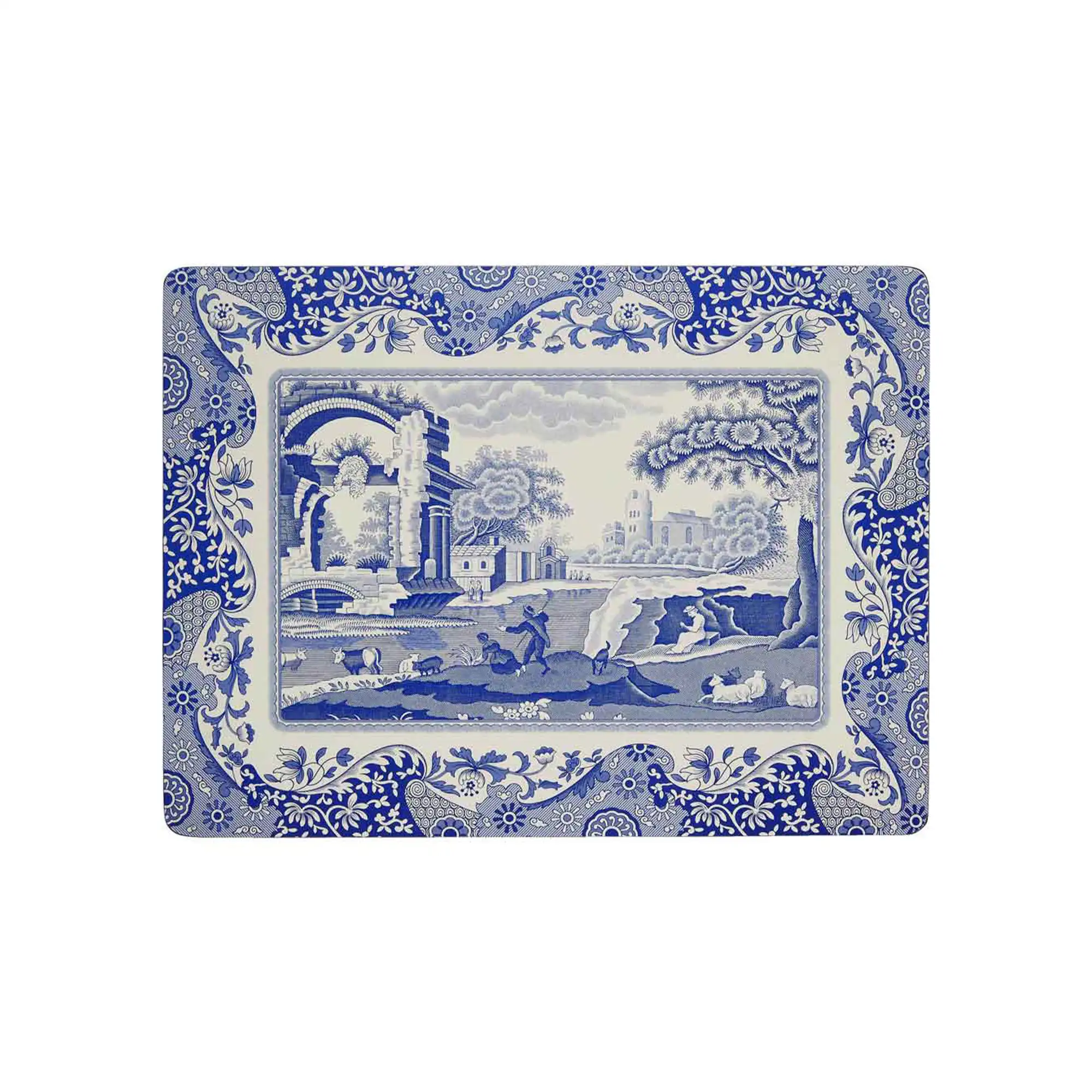Blue italian bordsunderlägg 4-pack