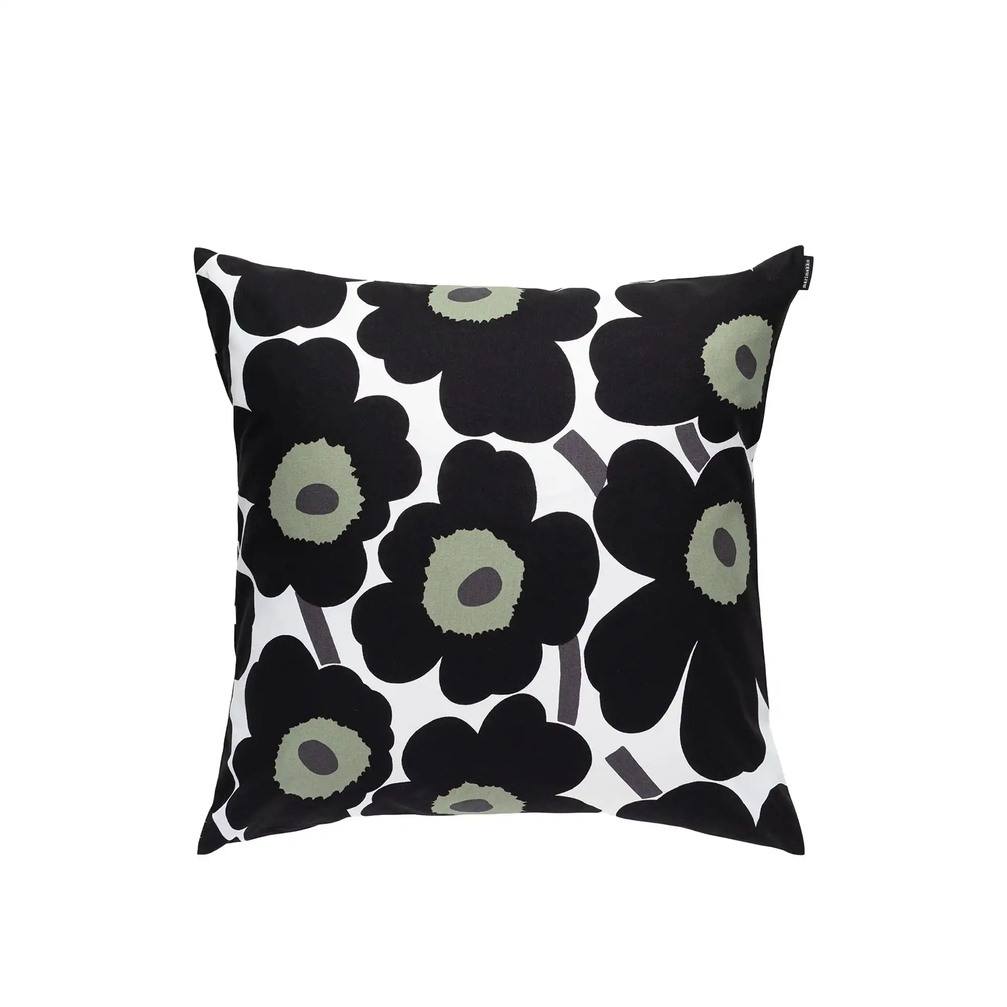 Pieni Unikko Cushion Cover 50x50Cm, Black