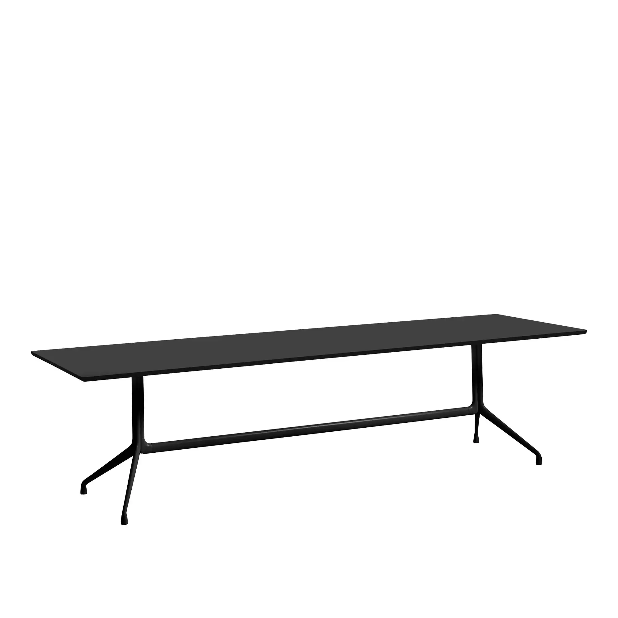 About a Table AAT10 - Black Base - Black Linoleum - 280x90x73 cm