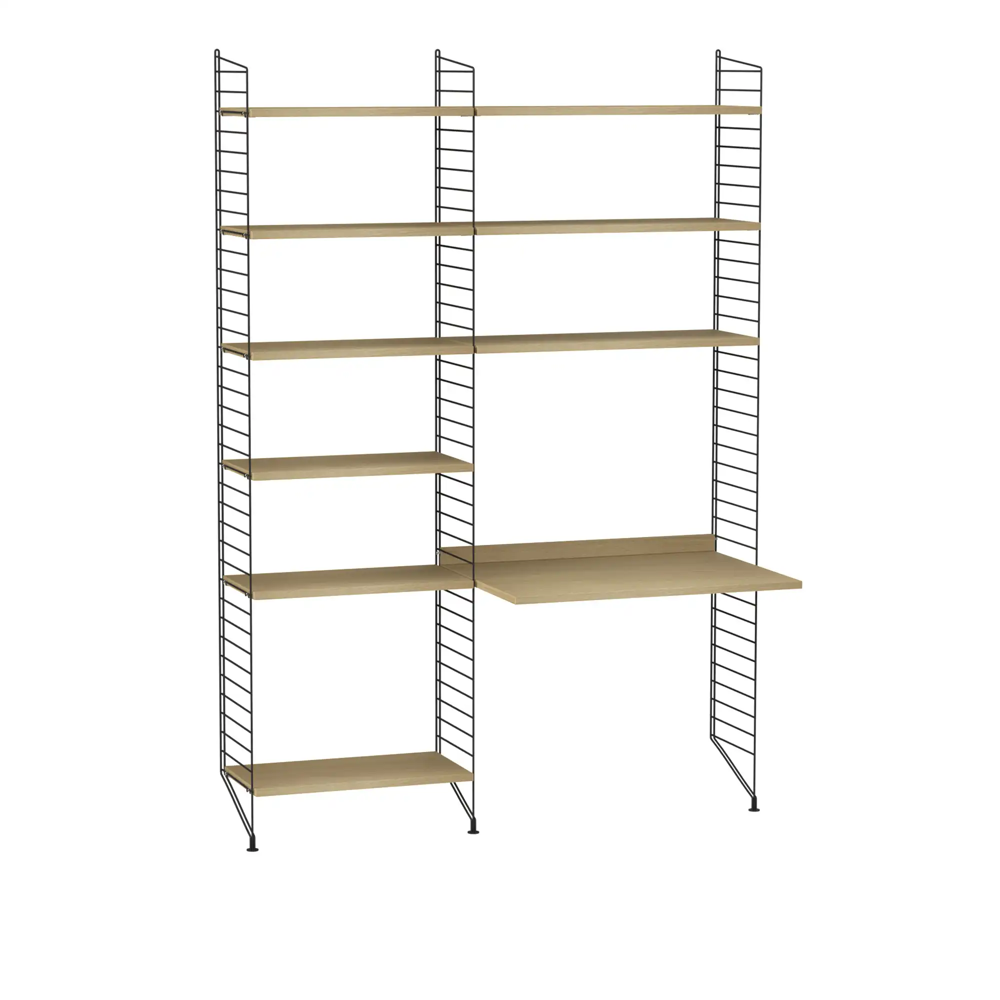 Kontor hyllsystem B ek/svart