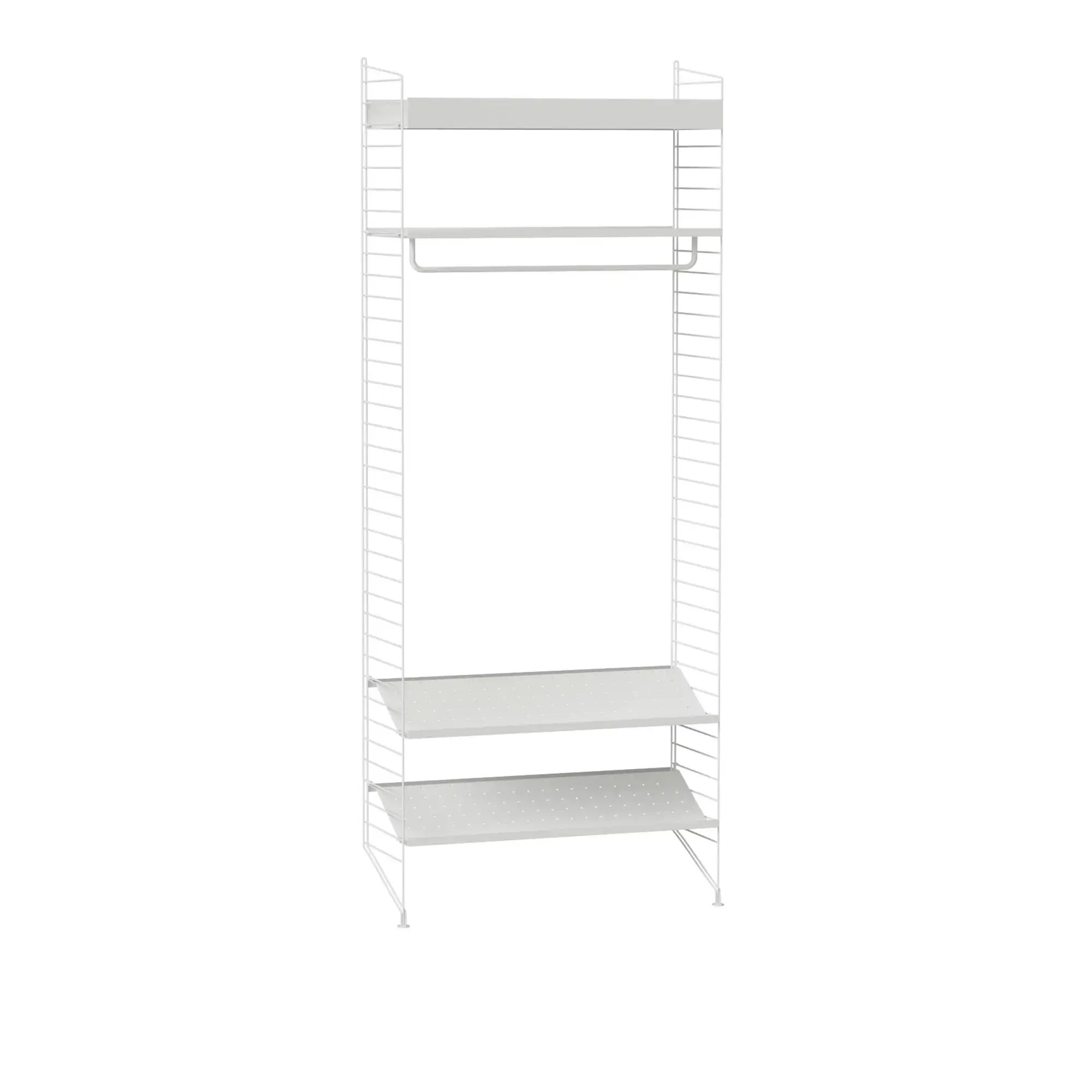Hall hyllsystem L vit/vit