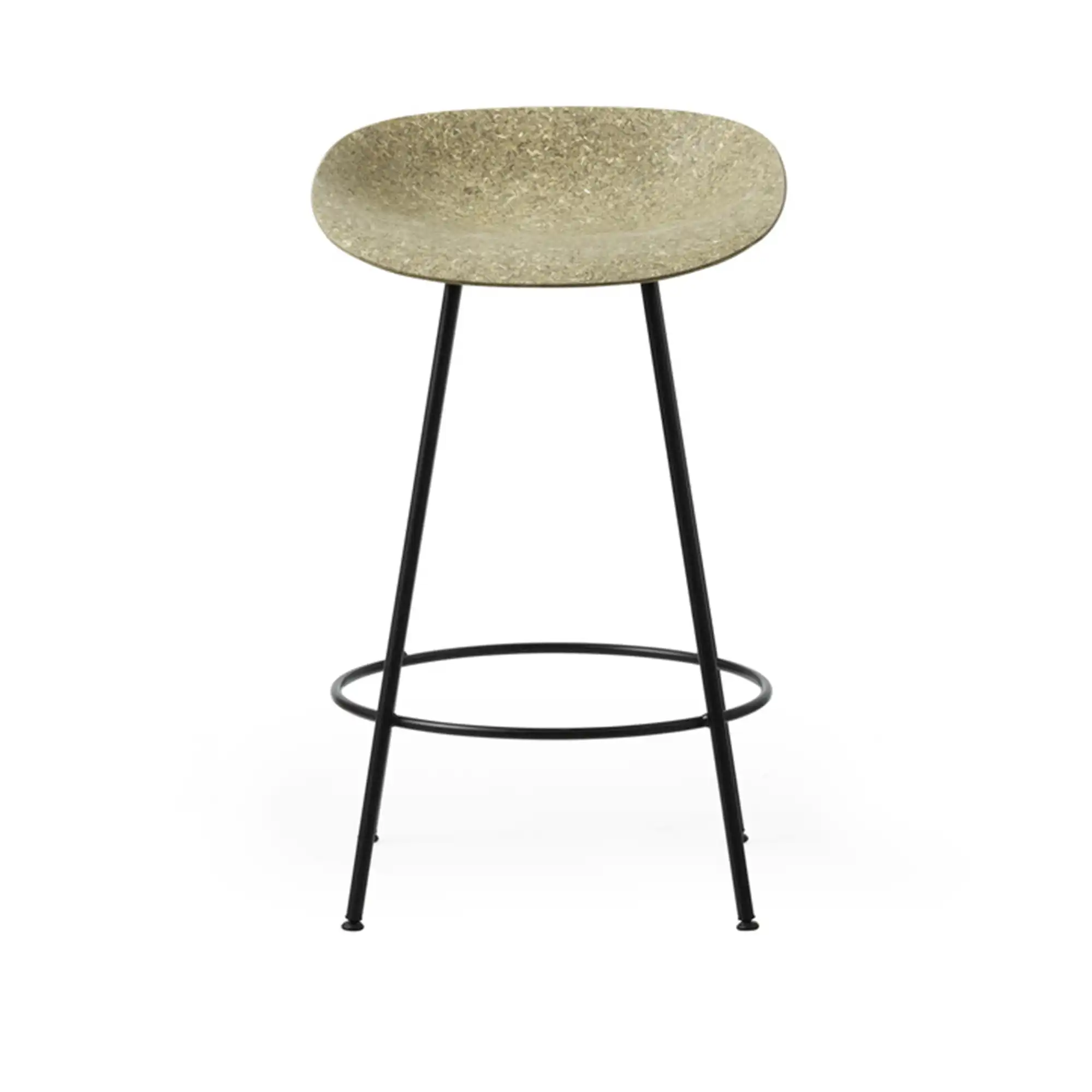 Mat Barstool 65 cm Black Steel