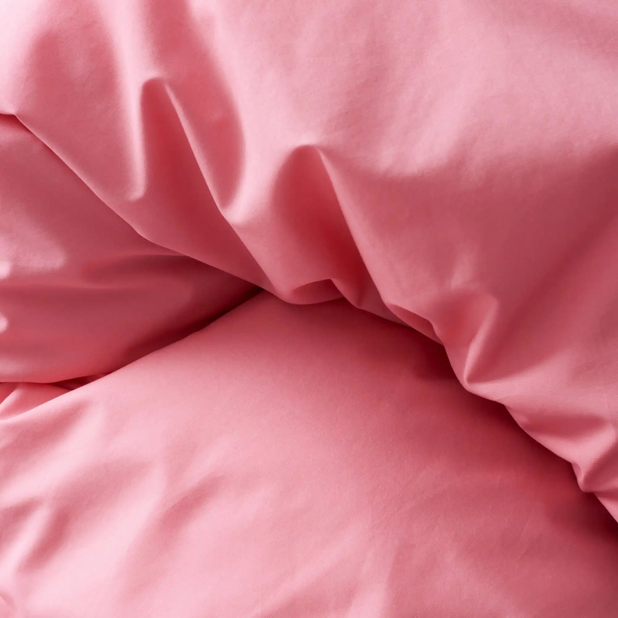 Pure Duvet Cover Poplin Coral Pink 220 x 220 cm