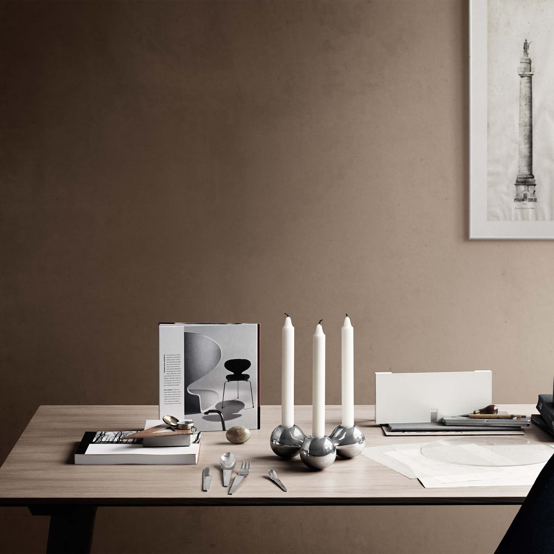 Arne Jacobsen Cutlery - Set of 4 - Georg Jensen - Arne Jacobsen - NO GA