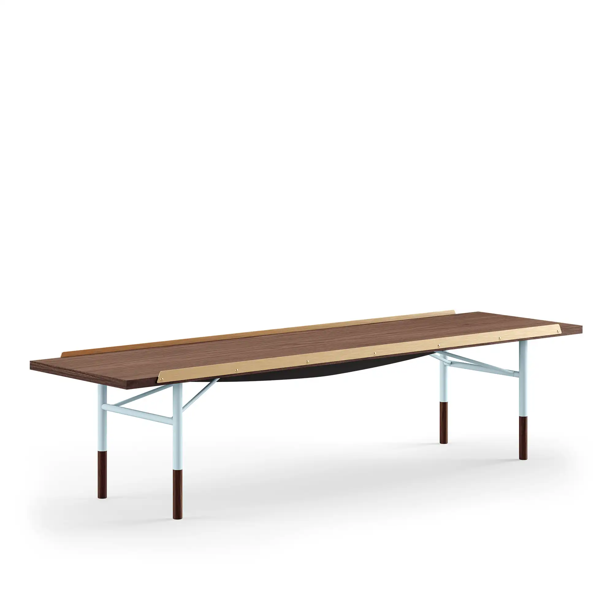 Table Bench bänk Small med mässingskanter