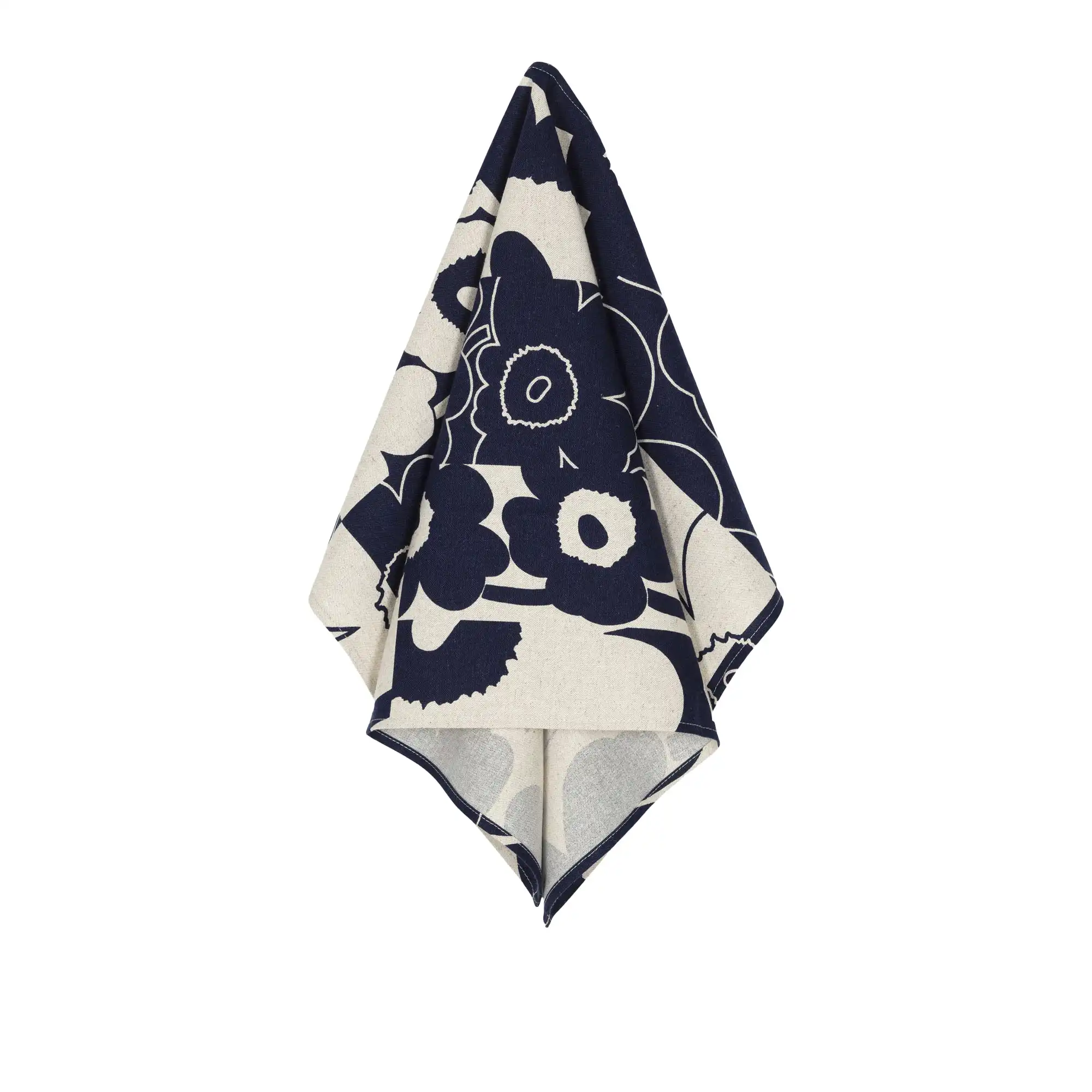 Unikko kollaasi kökshandduk 43x70 cm dark navy