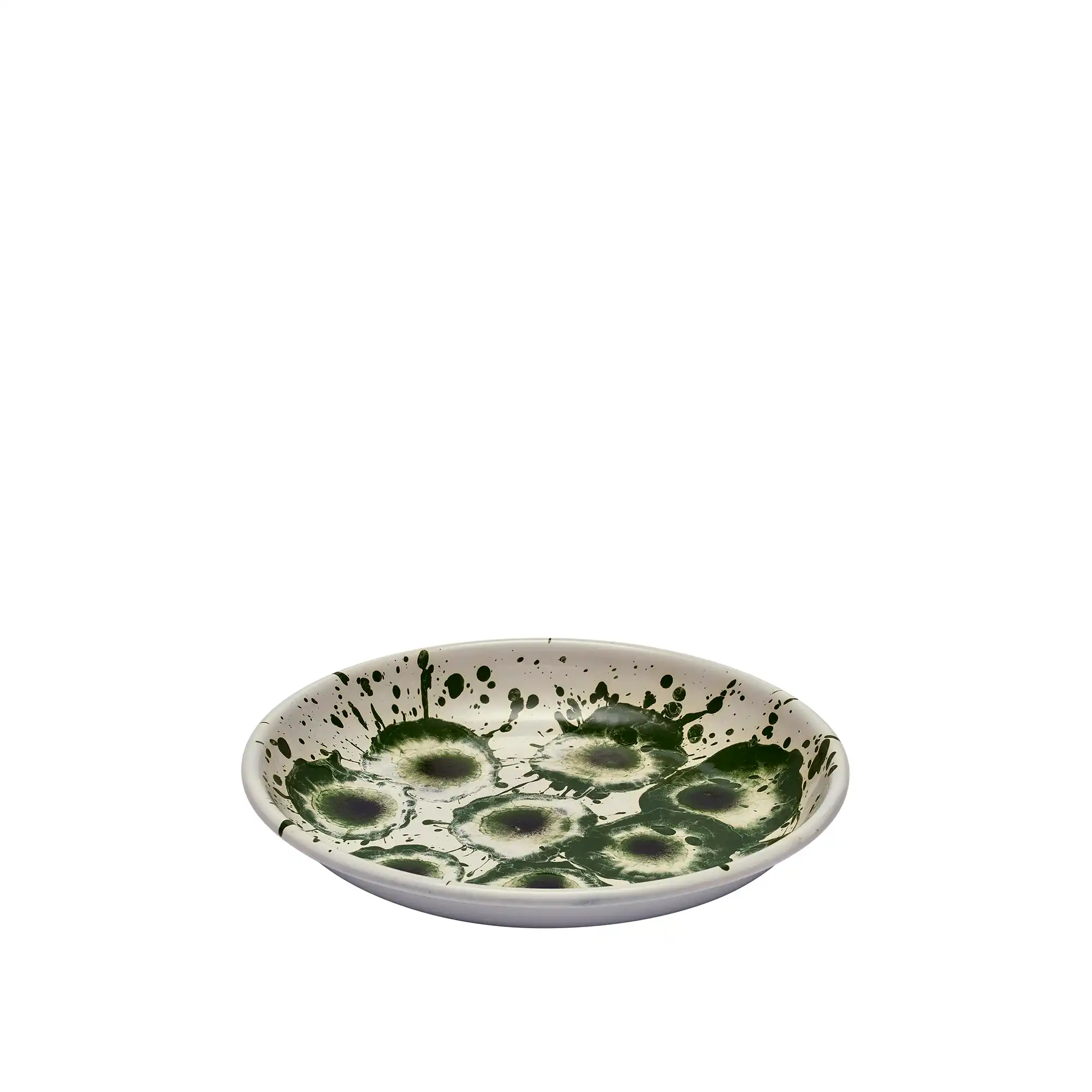 Floral Madness Small Plate - Green