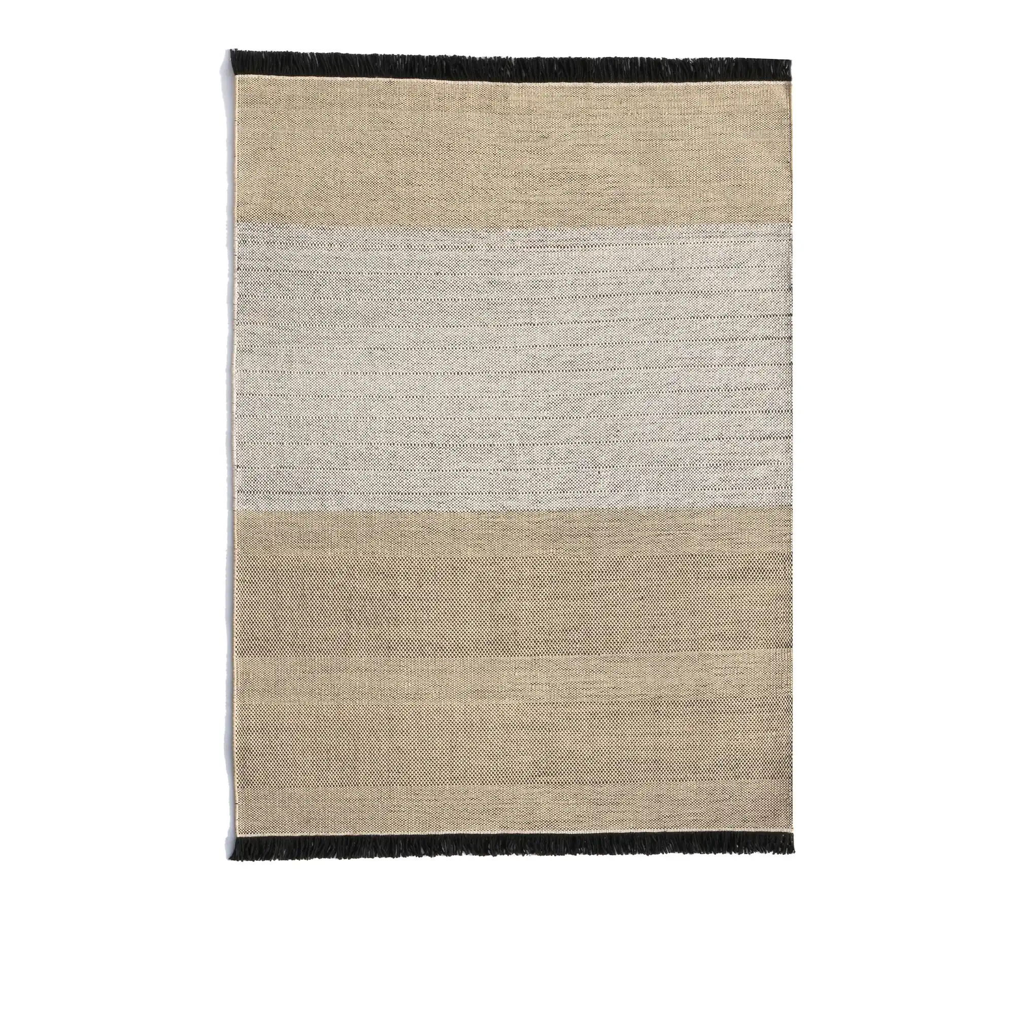 Tres Outdoor Stripes Black Rug