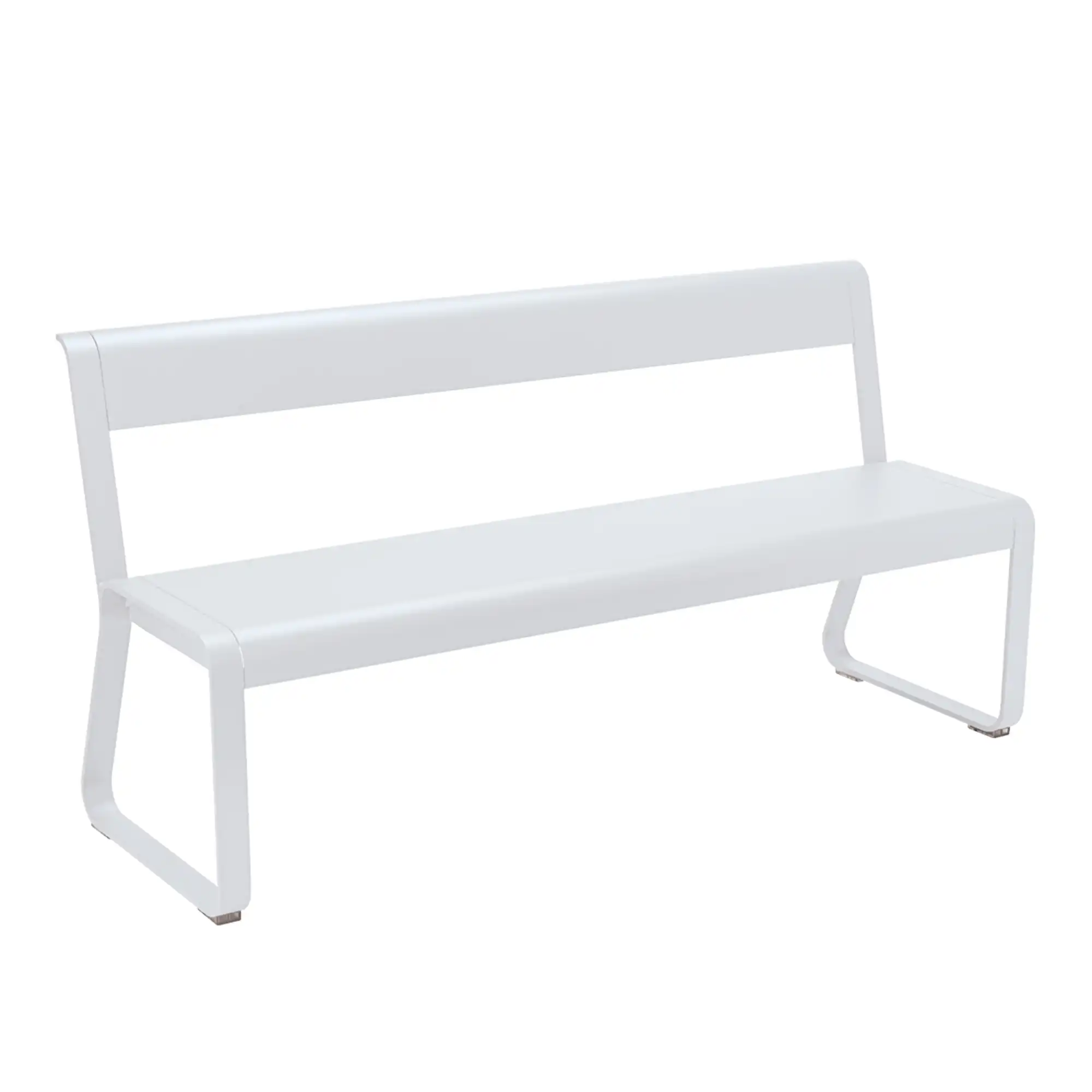 Bellevie Bench With Backrest - Cotton White