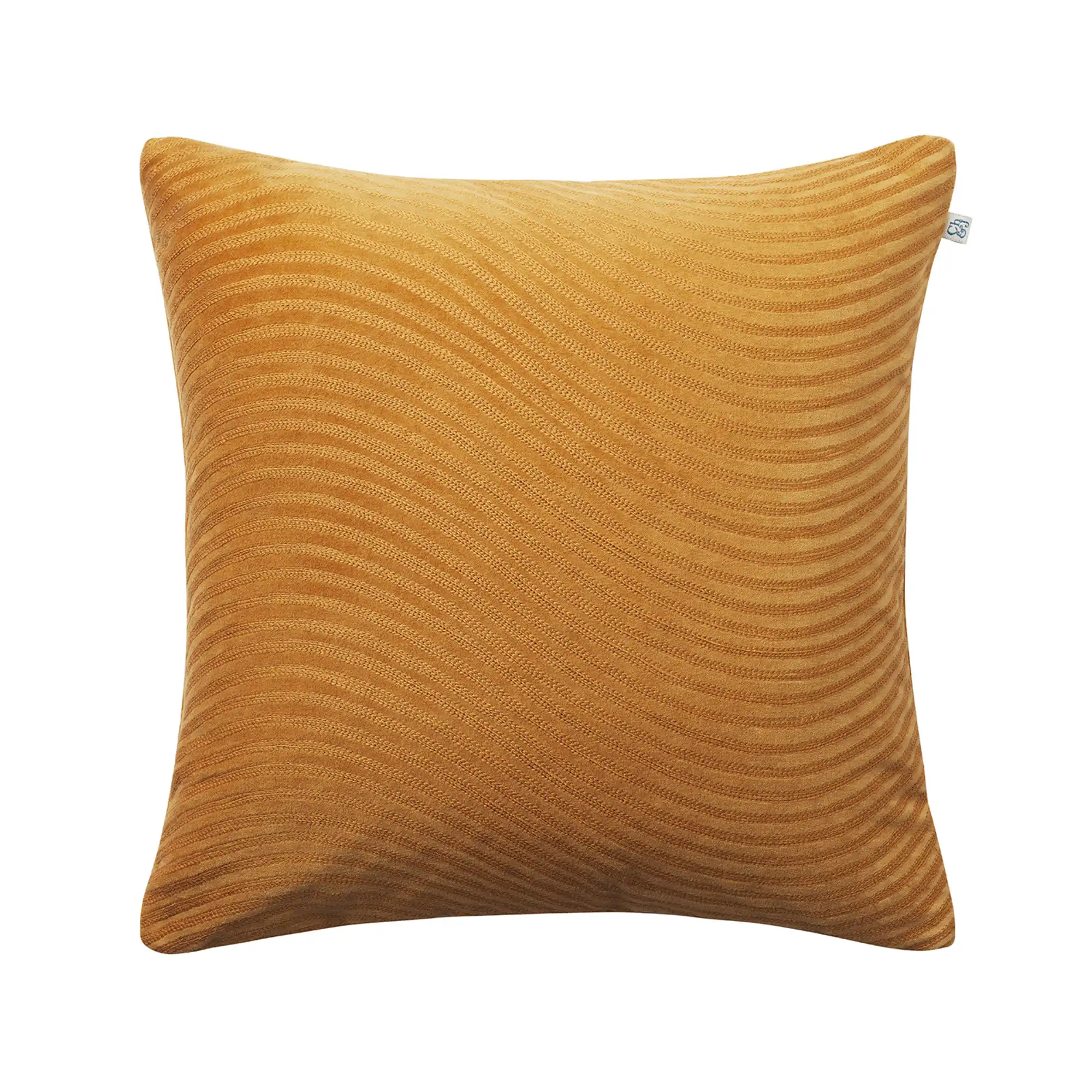 Kunal Velvet Cushion Cover 50X50 Cm Masala Yellow