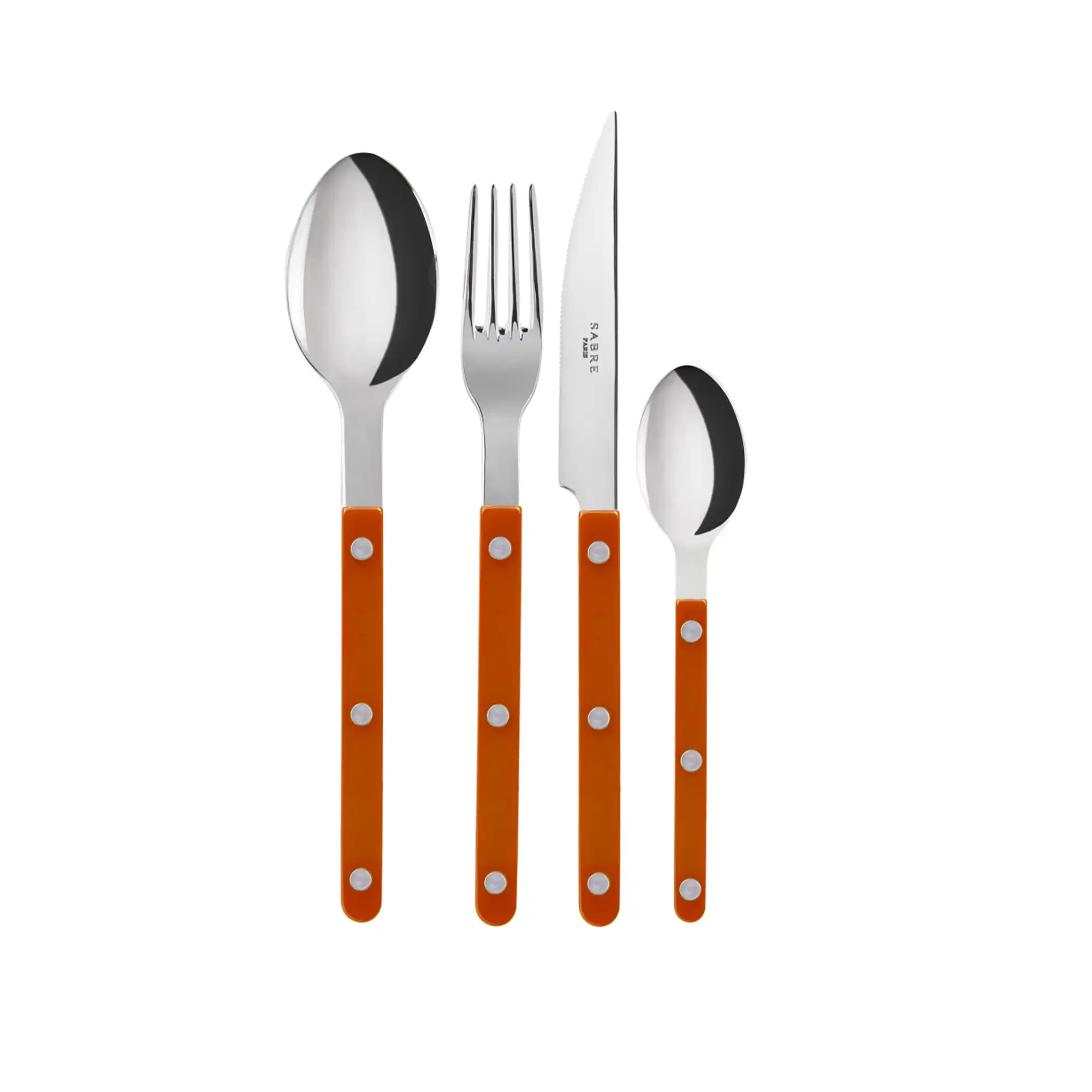 Bistrot solid bestickset 24 delar orange