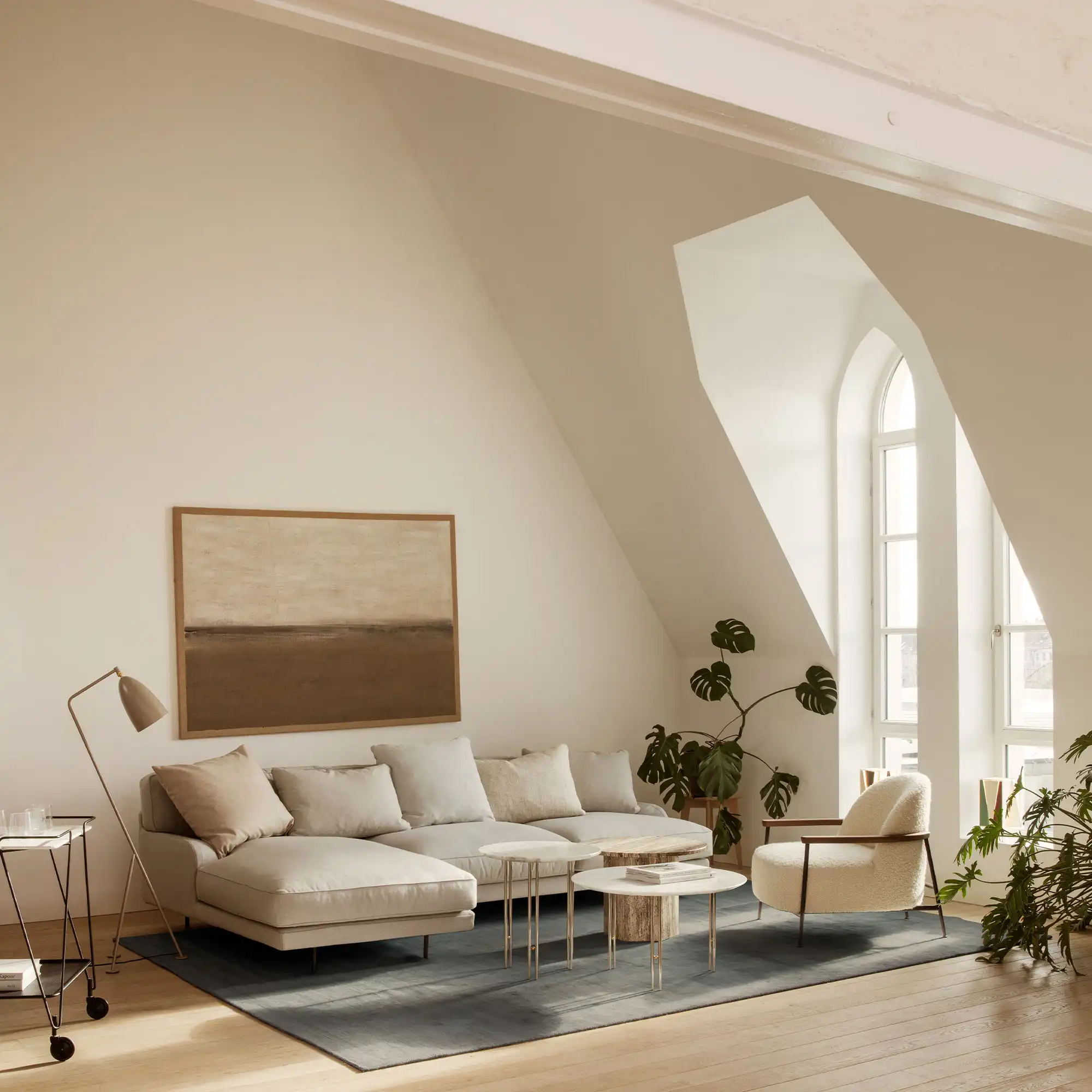 Flaneur 2-sitssoffa Antique Brass