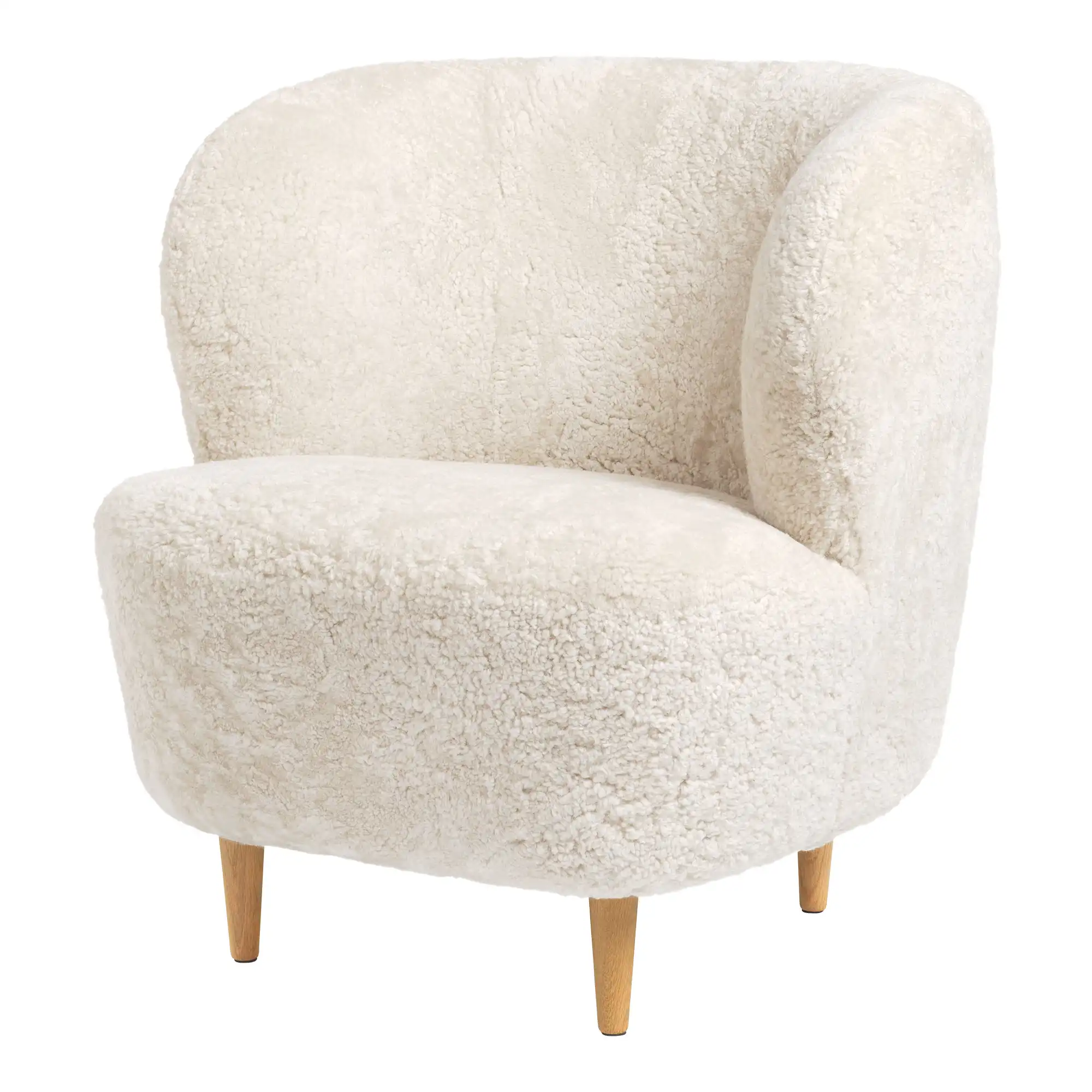 Stay Lounge Chair Sheepskin Off White/Oak