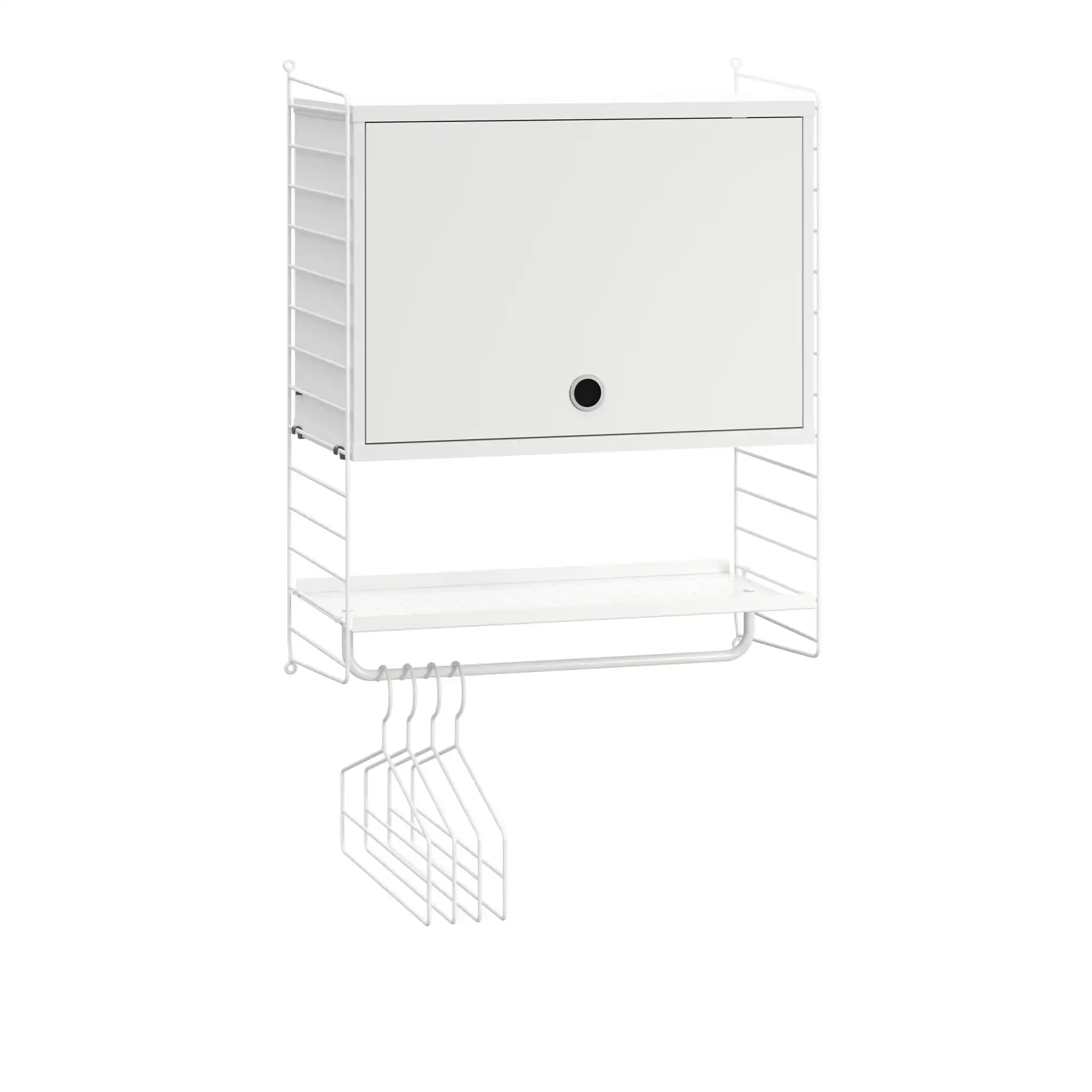 Hall hyllsystem V vit/vit