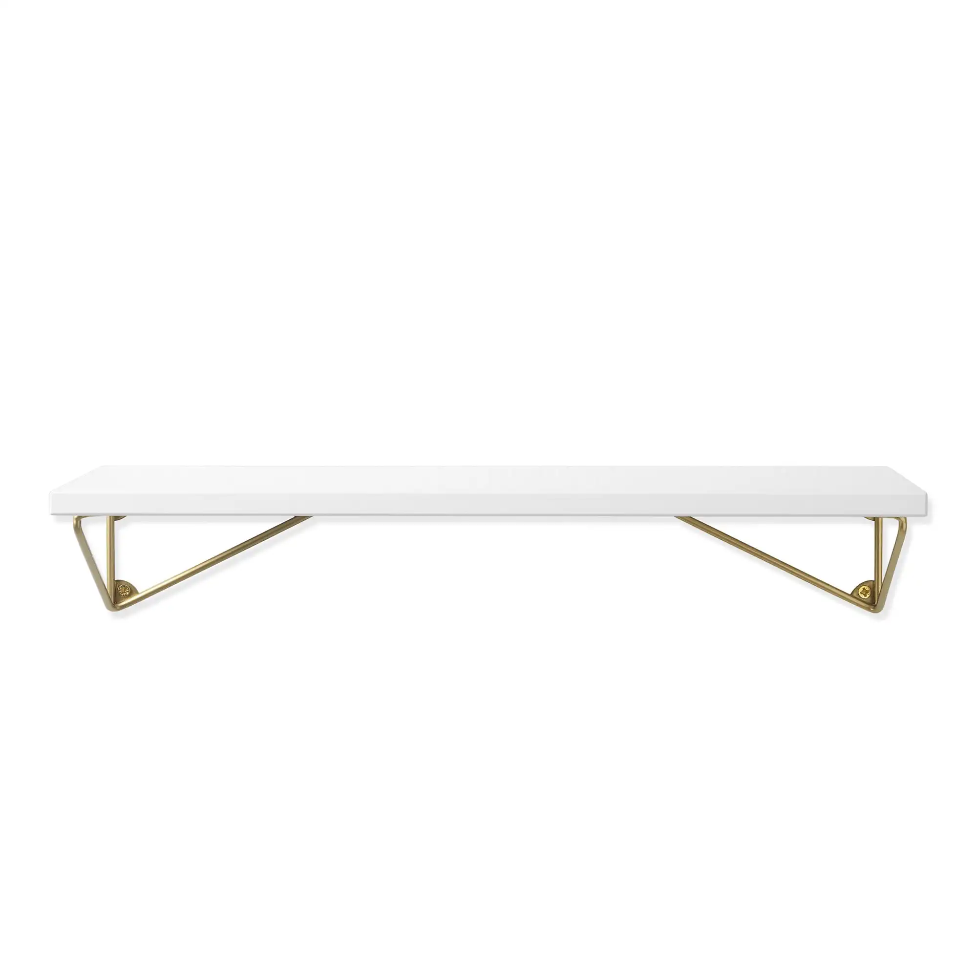 Pythagoras XS Shelf White/ Brass Matte