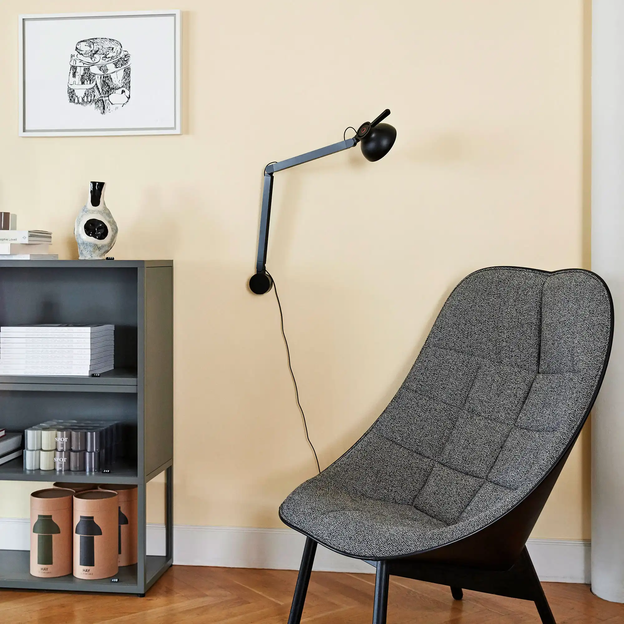 PC Double Arm vägglampa