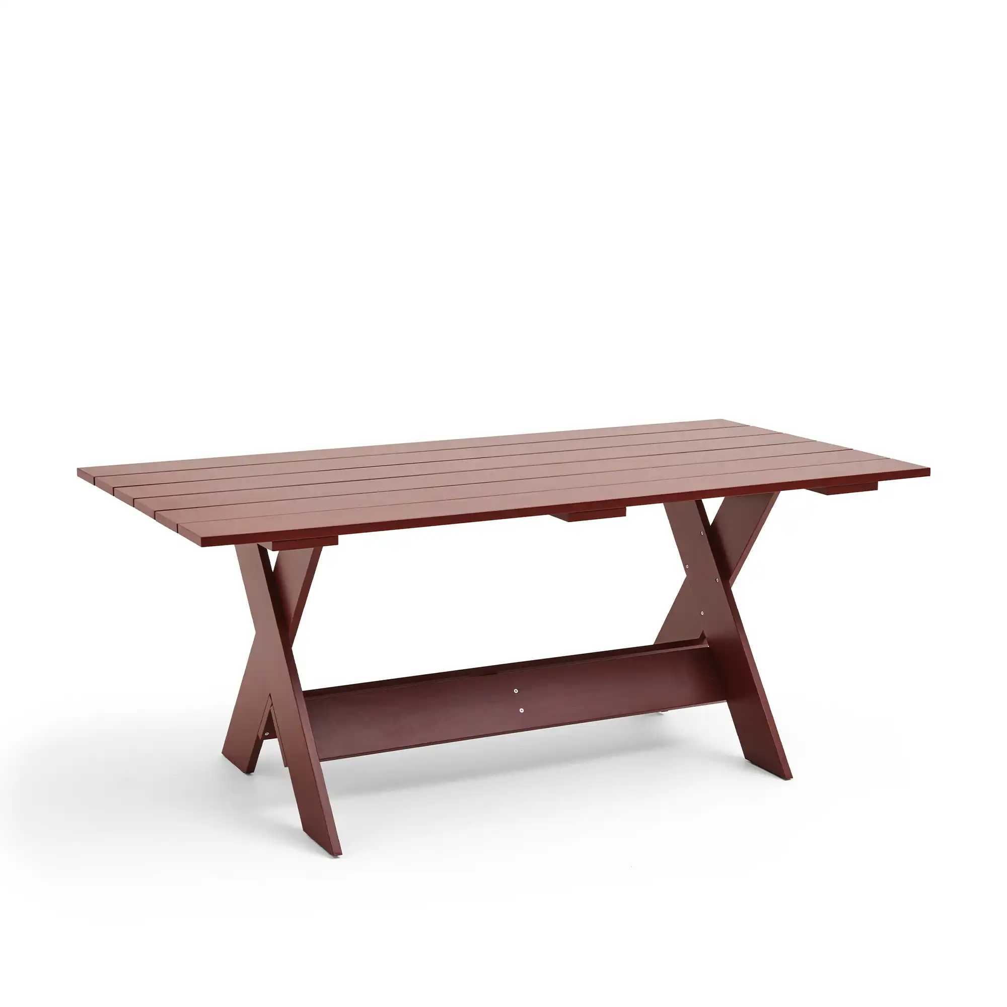 Crate Dining Table L180 - Iron red