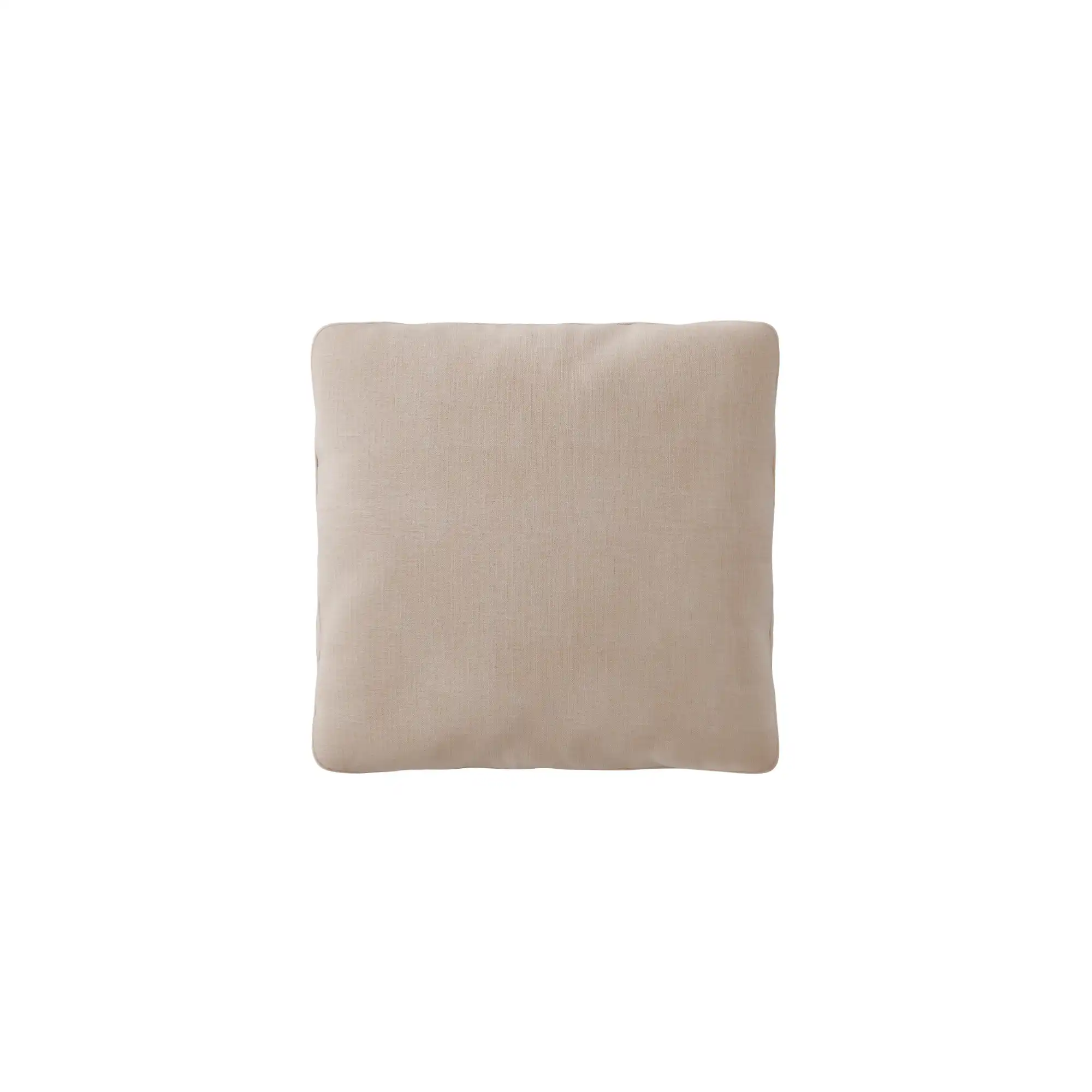 Brick Square Pillow - Shadow, Beige Cotton