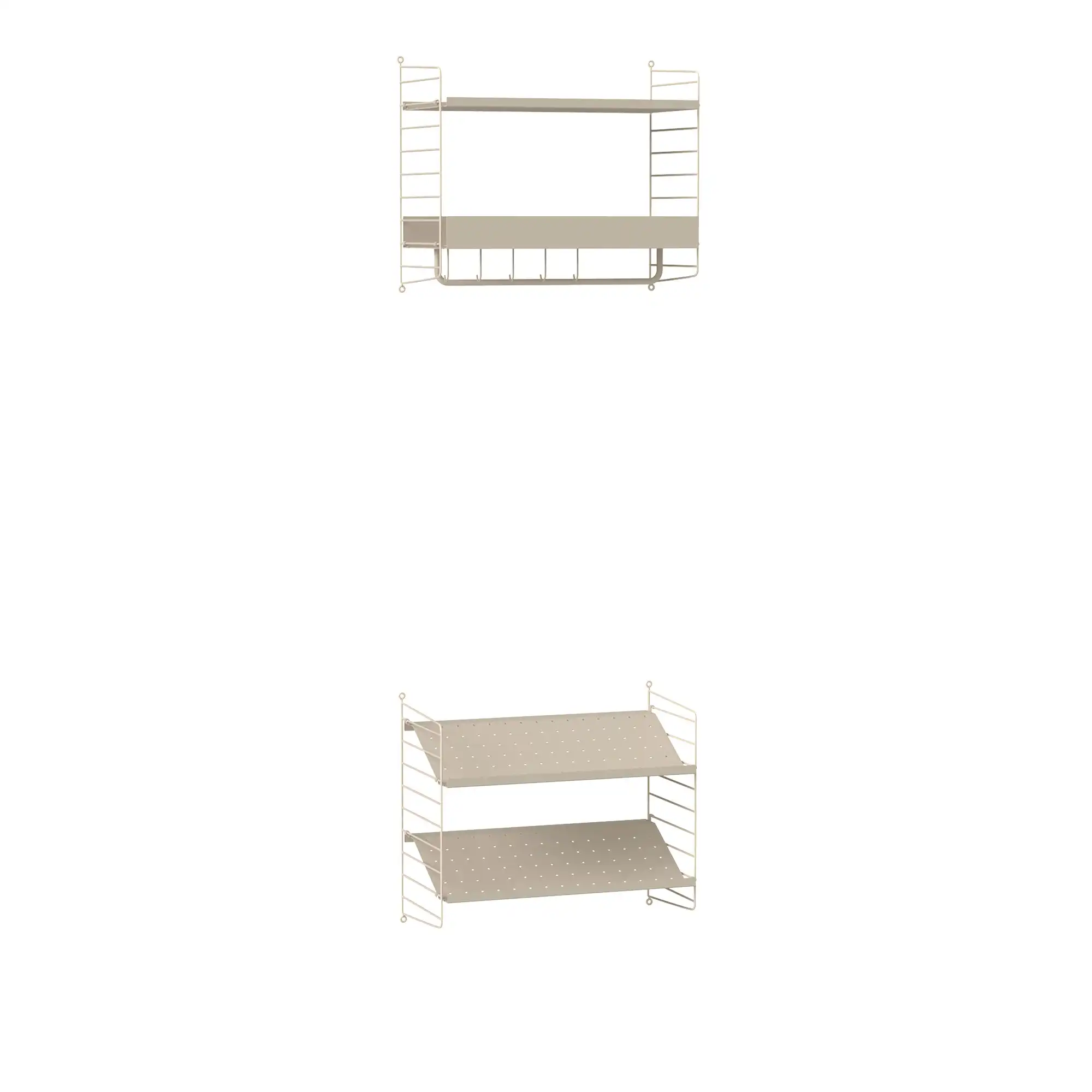 Hall hyllsystem E beige/beige