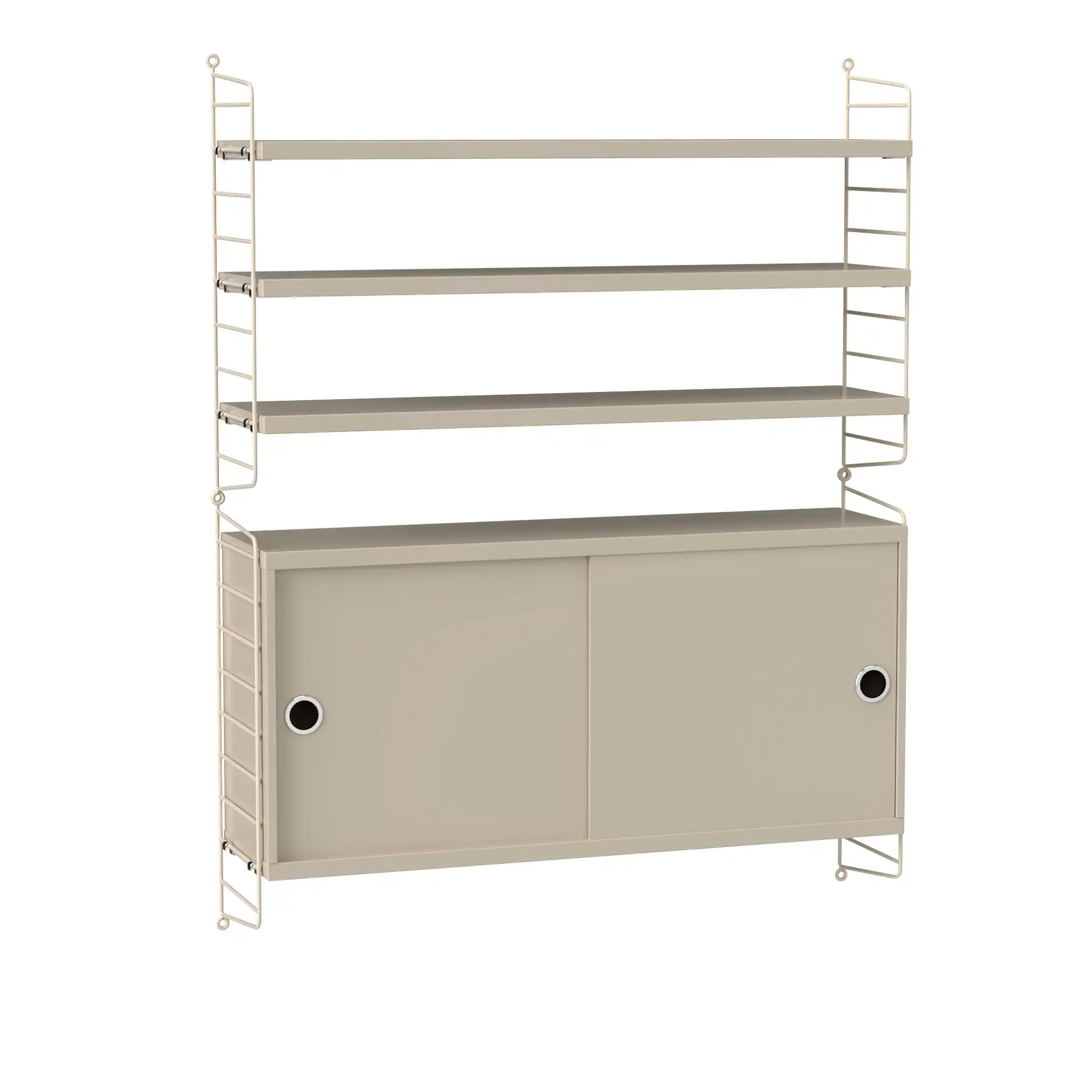 Vardagsrum hyllsystem I beige/beige