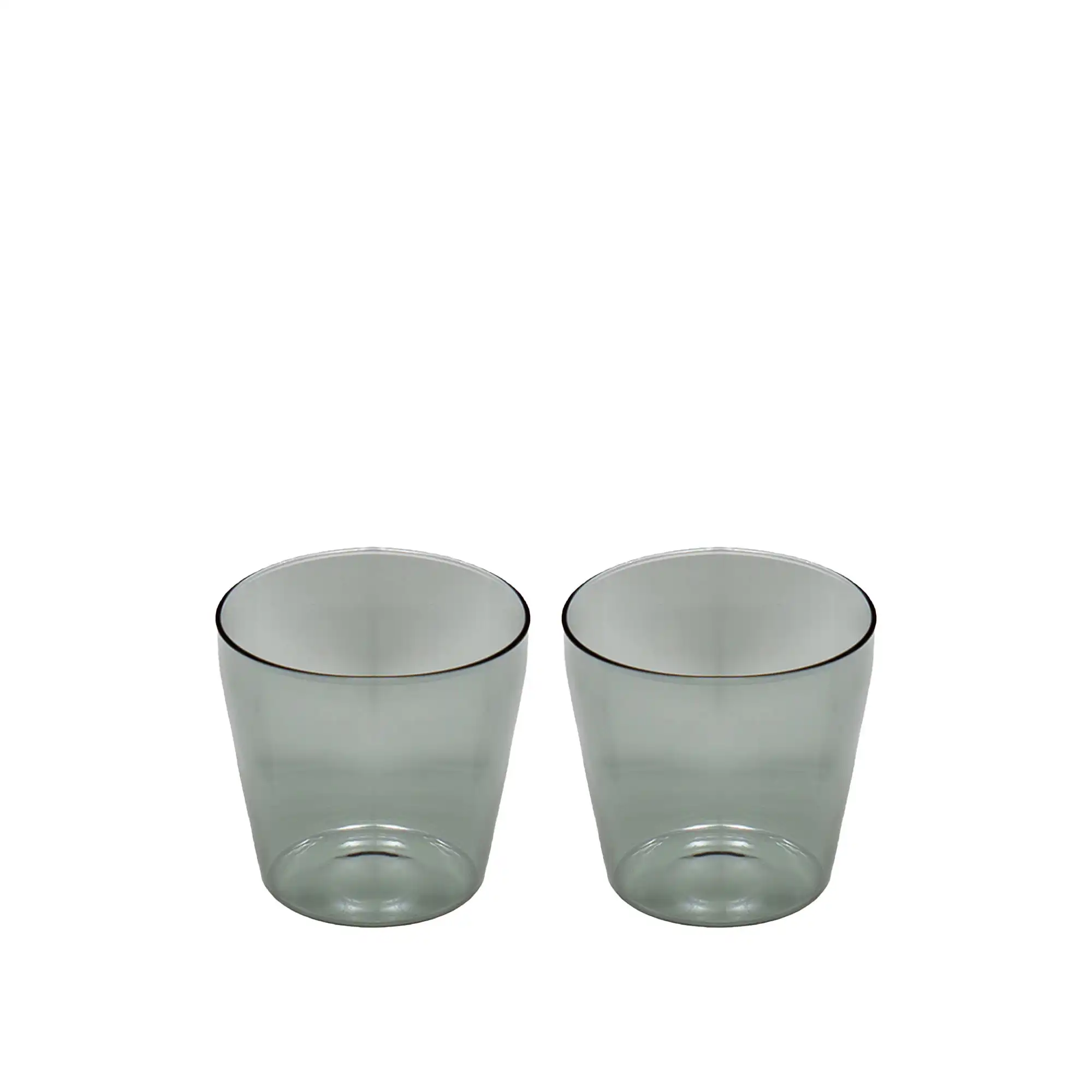 Milk set of 2 glasses Grey