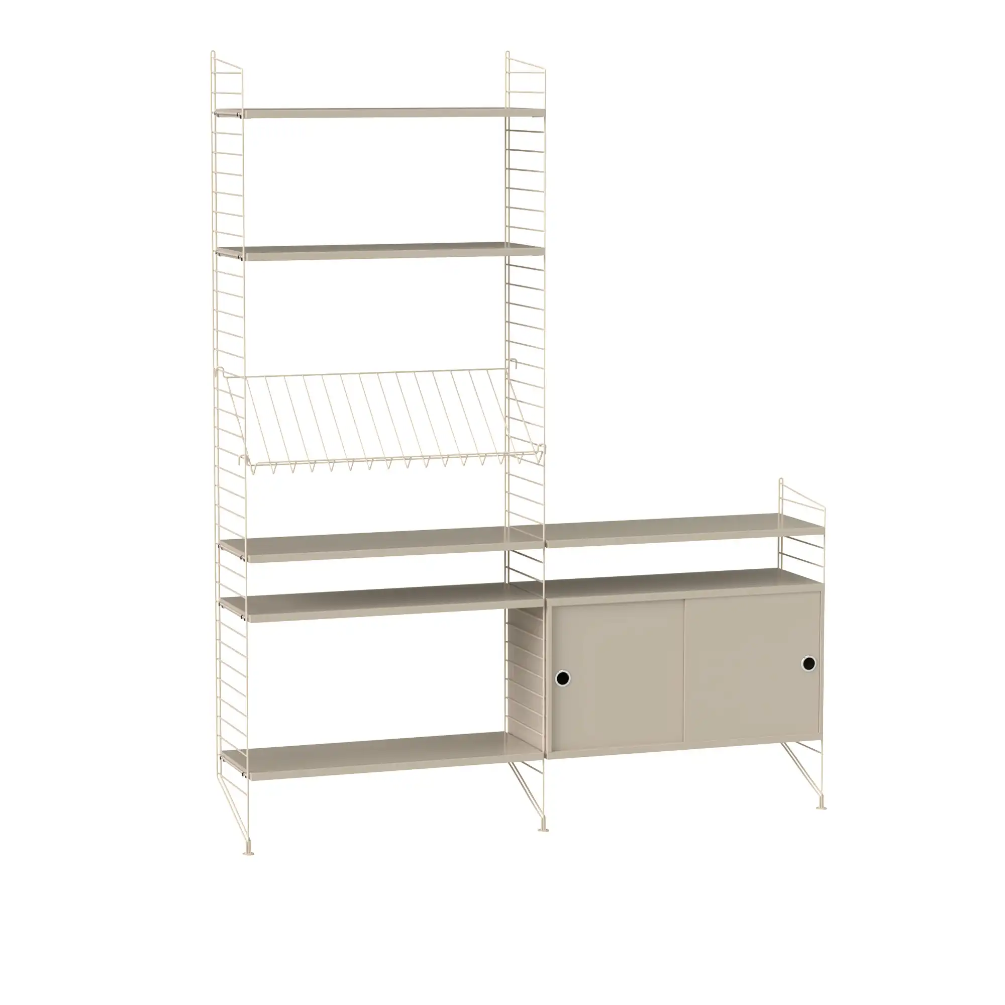 Vardagsrum hyllsystem K beige/beige