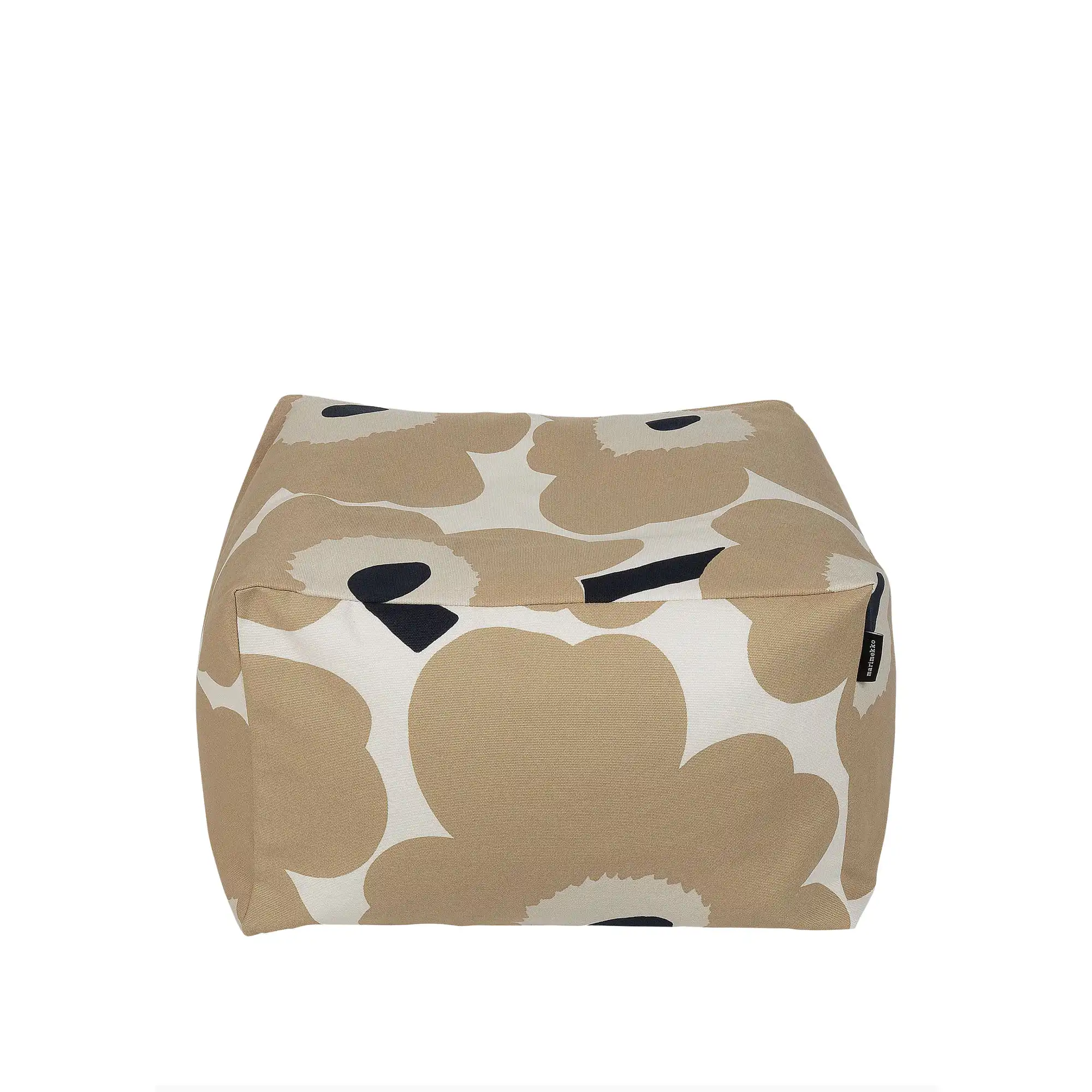 Unikko sittpuff off-white, beige, dark blue