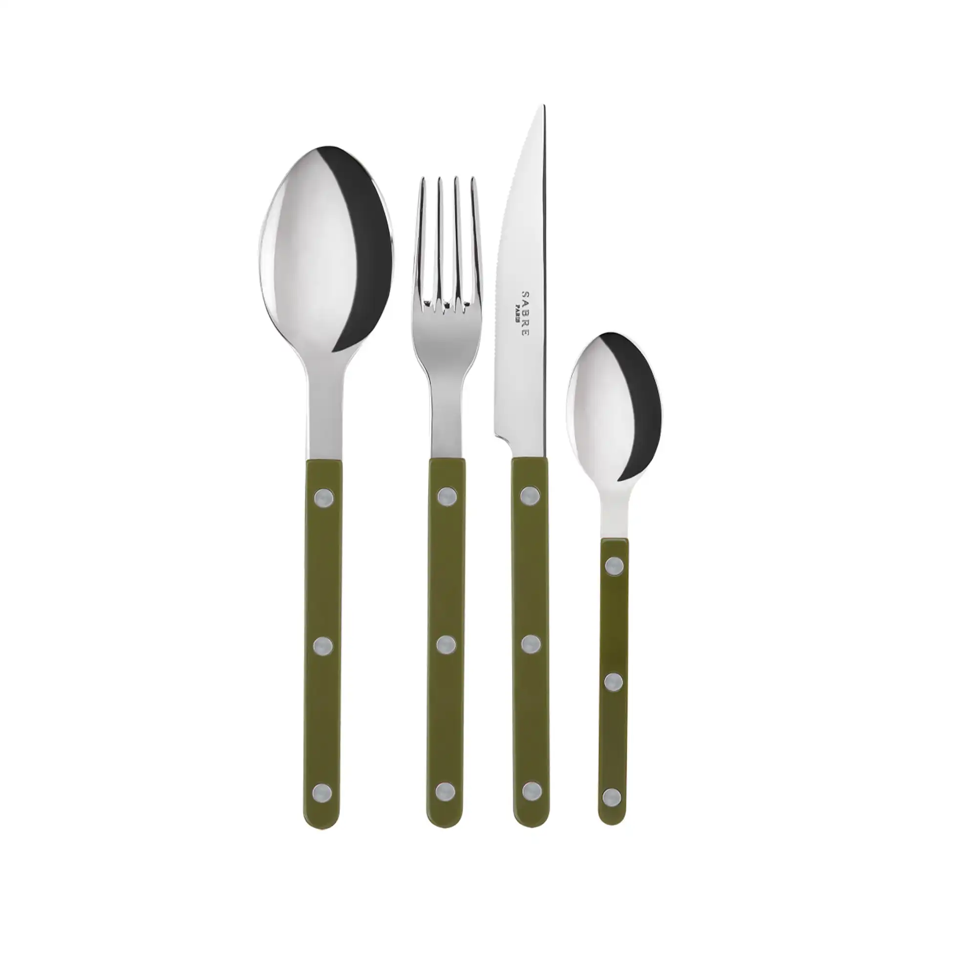 Bistrot solid bestickset 4 delar green fern