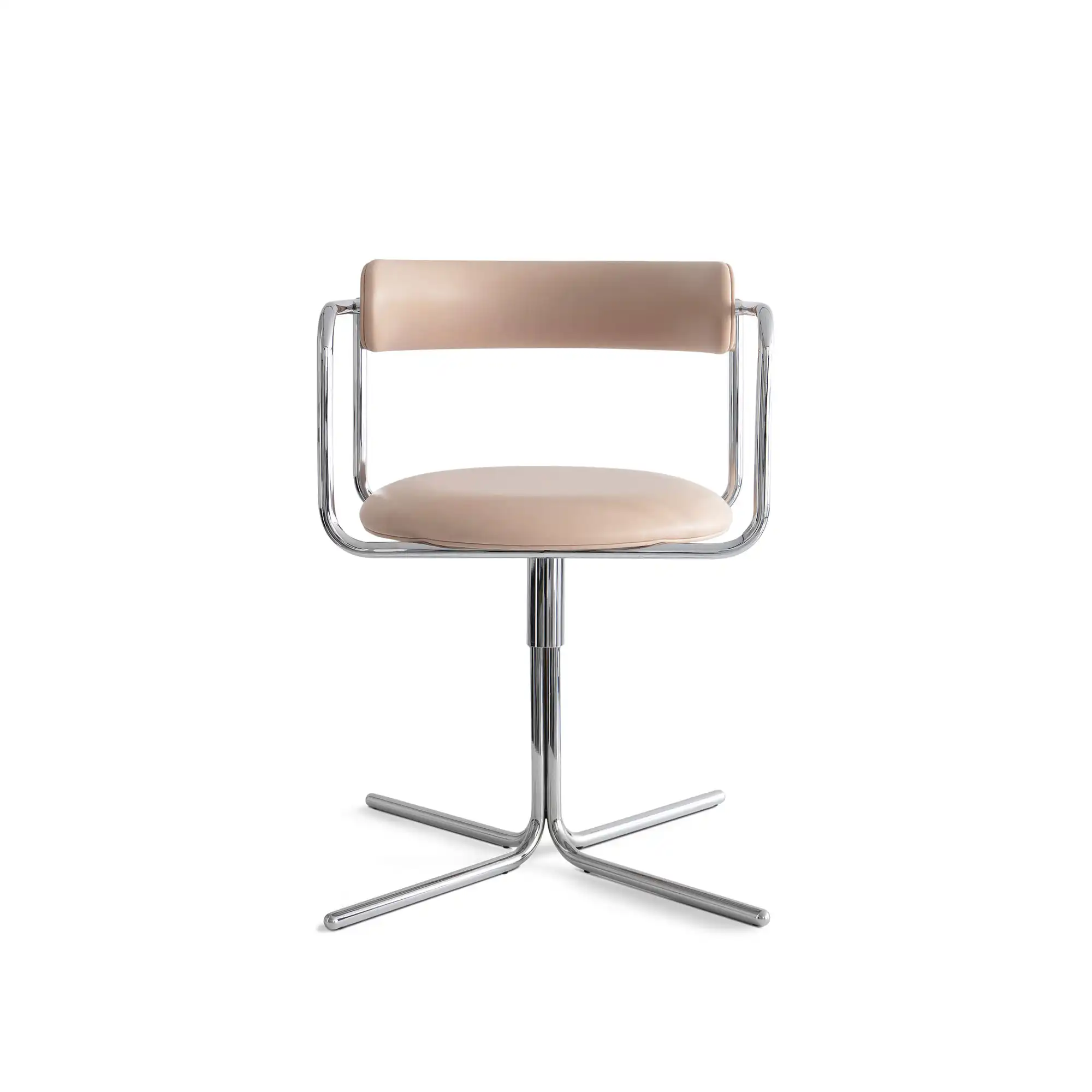 FF Chair Swivel Rounded Chrome Legs