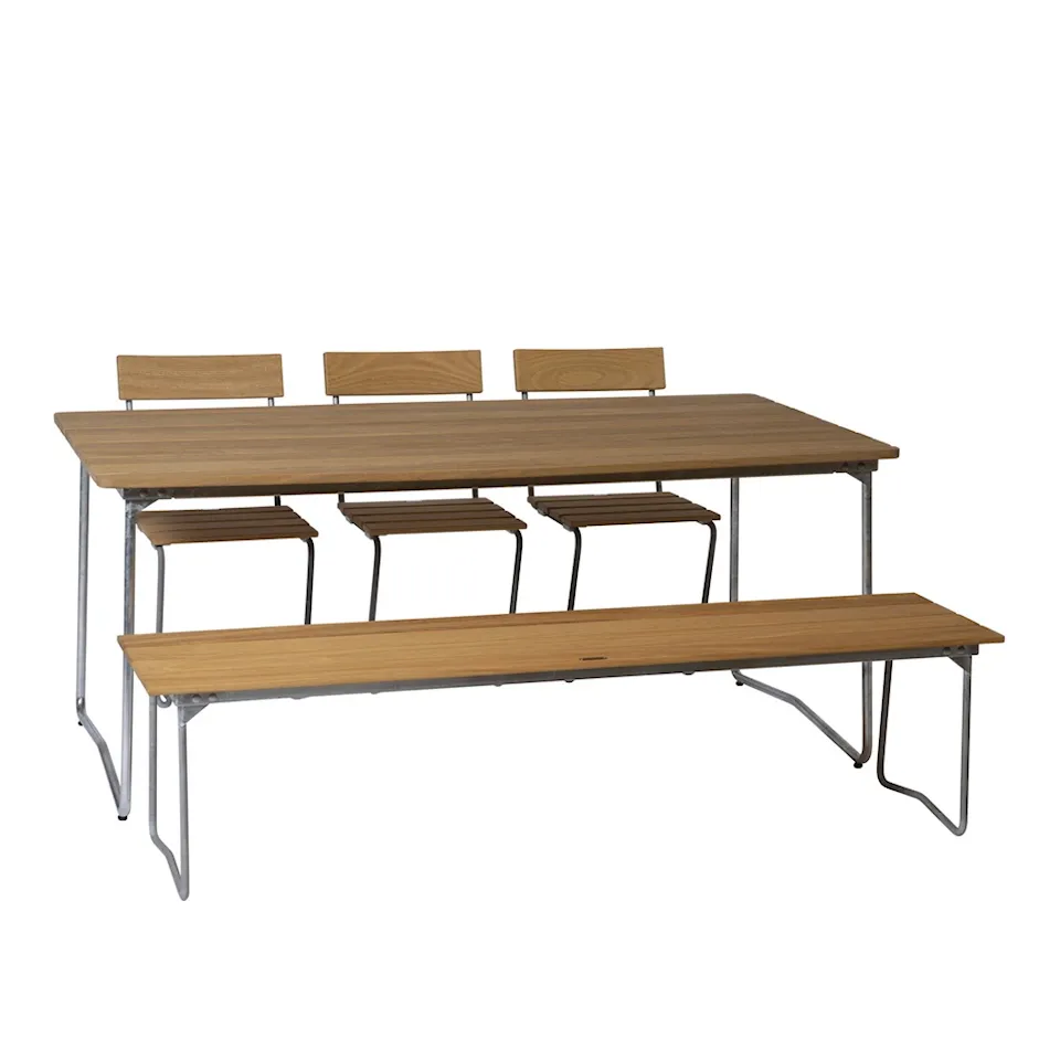 Classic Series - B31 Table, Bench 9 & 3 pcs Chair 1