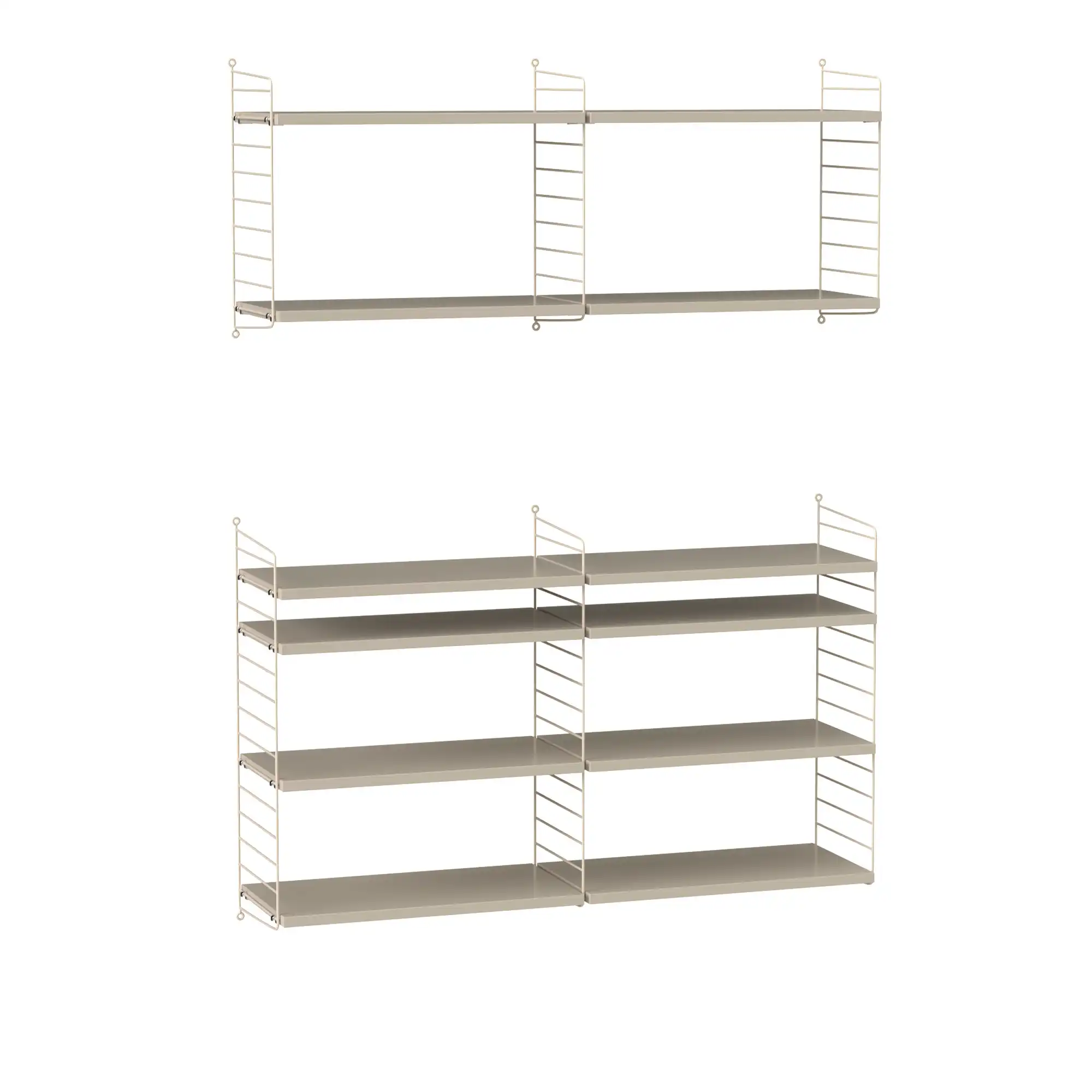 Vardagsrum hyllsystem N beige/beige