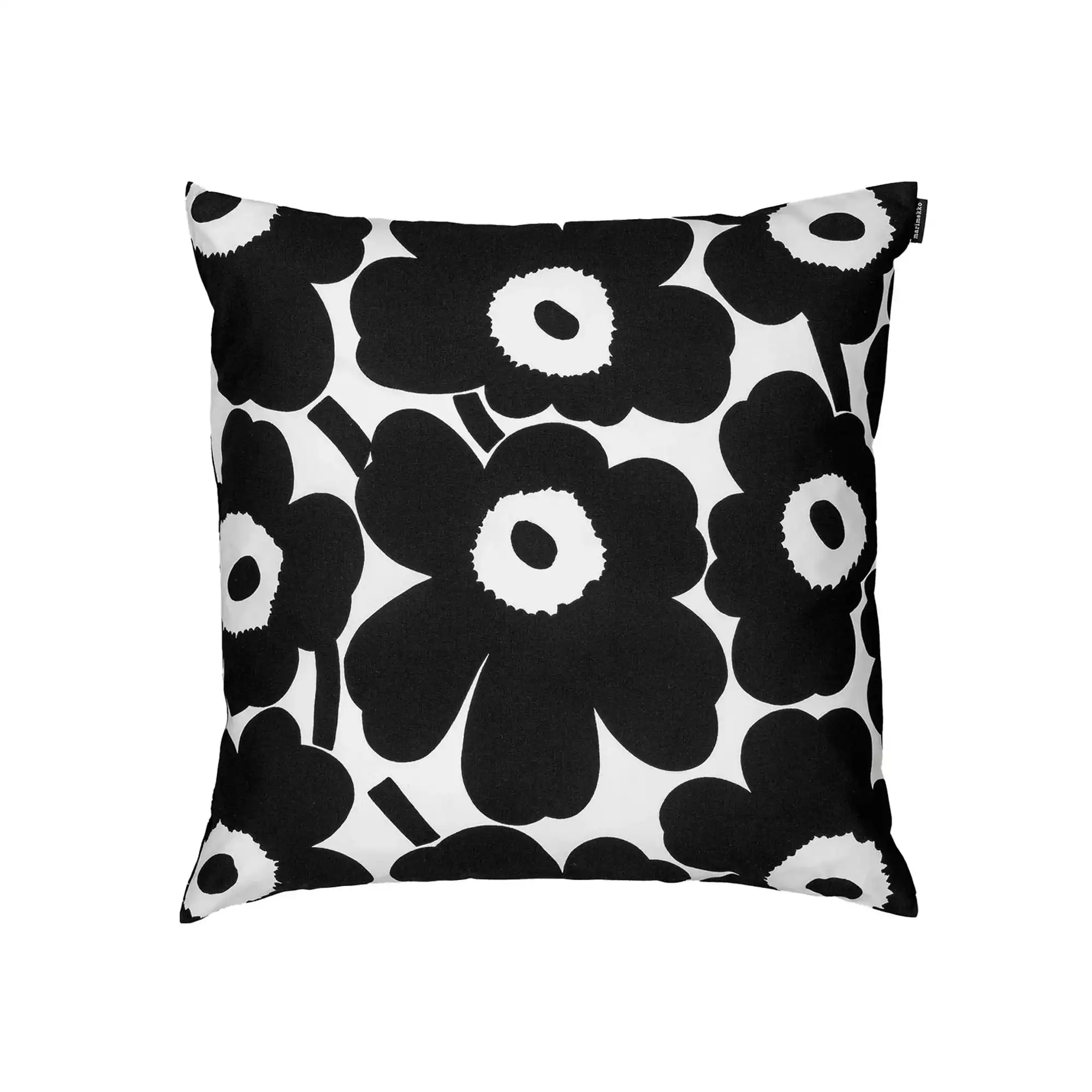Pieni unikko kuddfodral 50x50 cm gray sand dark blue