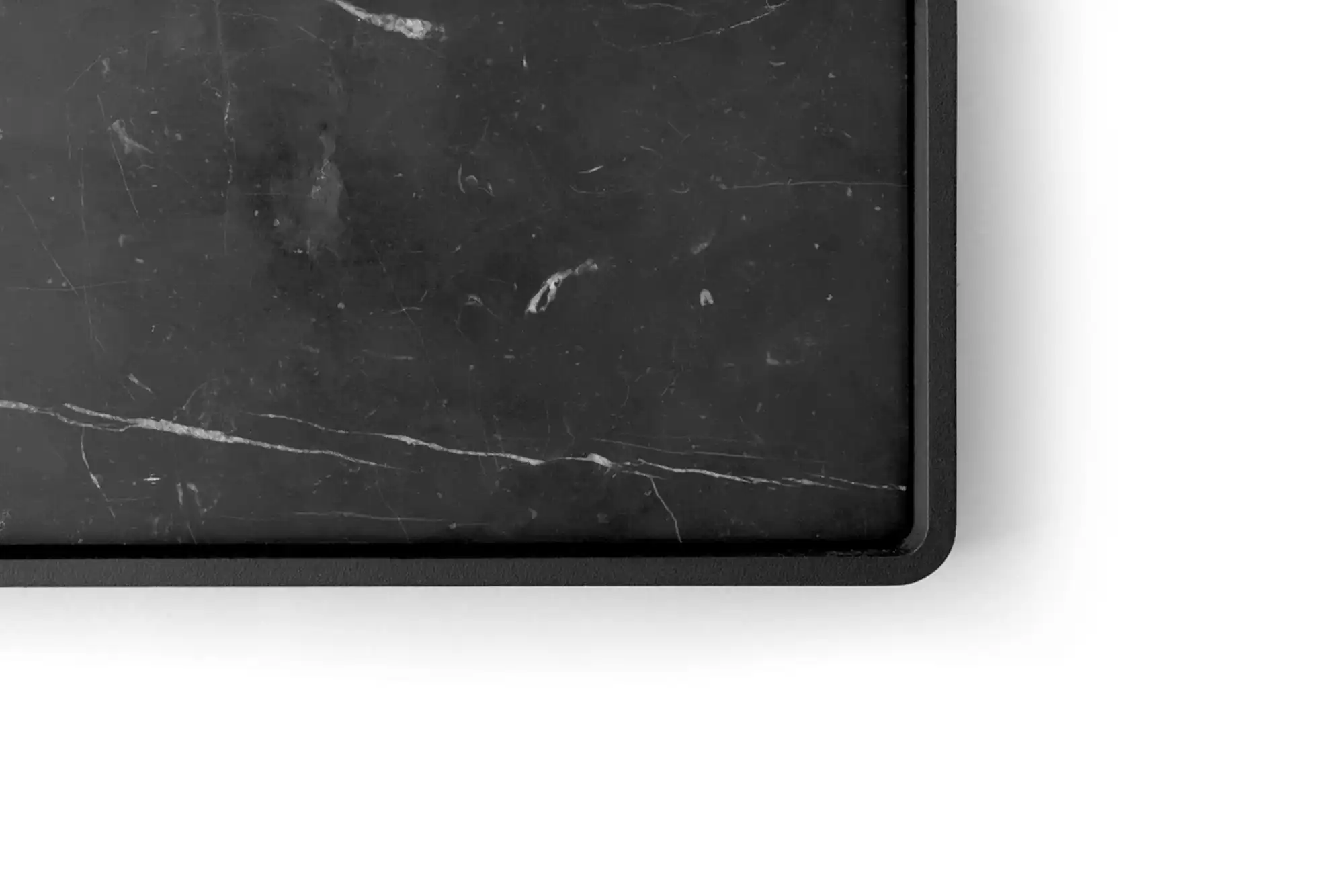 Shower Tray Black/Black Marble