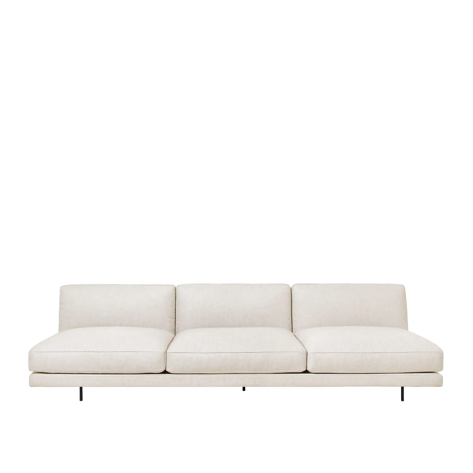 Flaneur 3-sitssoffa Matt Black