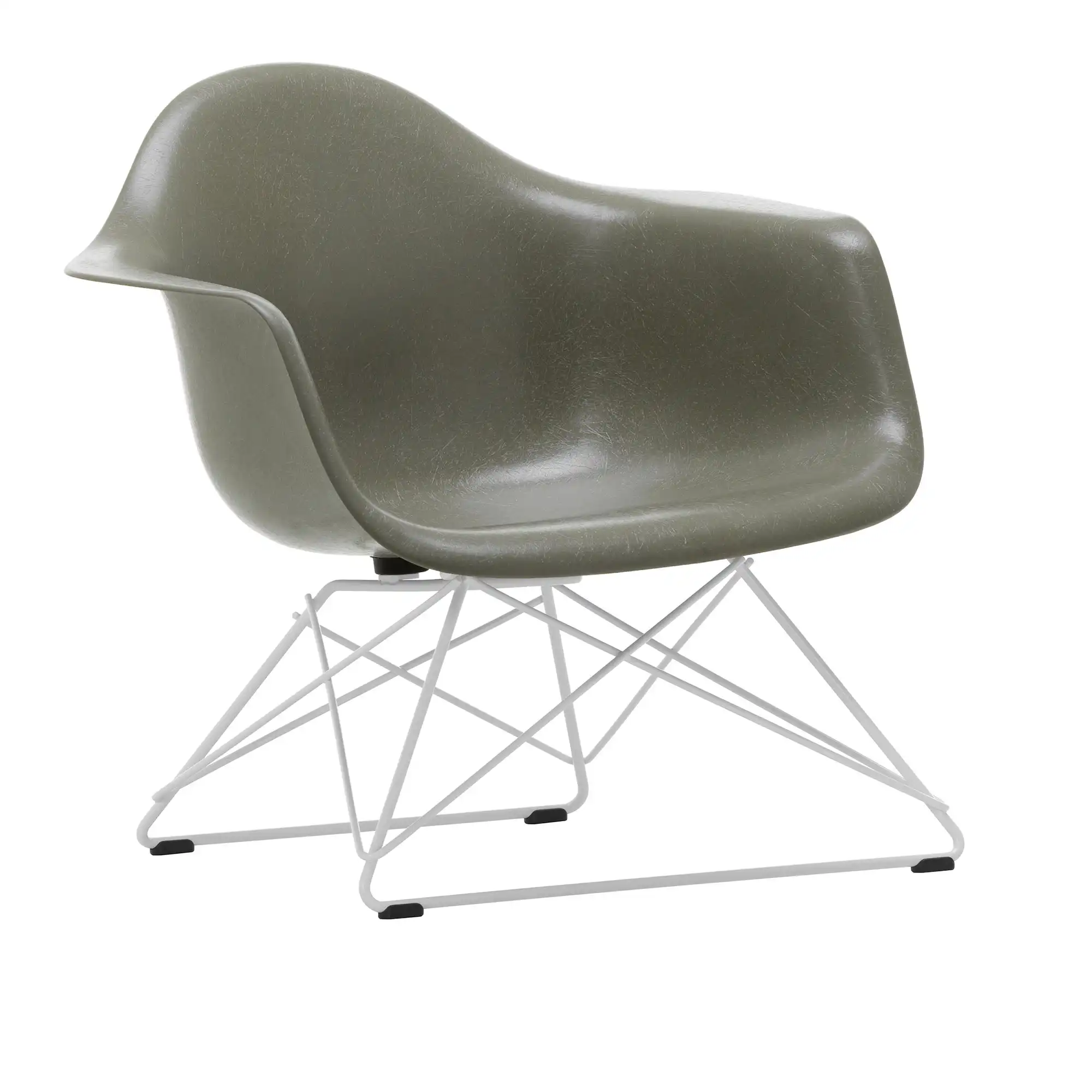 Eames Fiberglass Armchair LAR fåtölj White