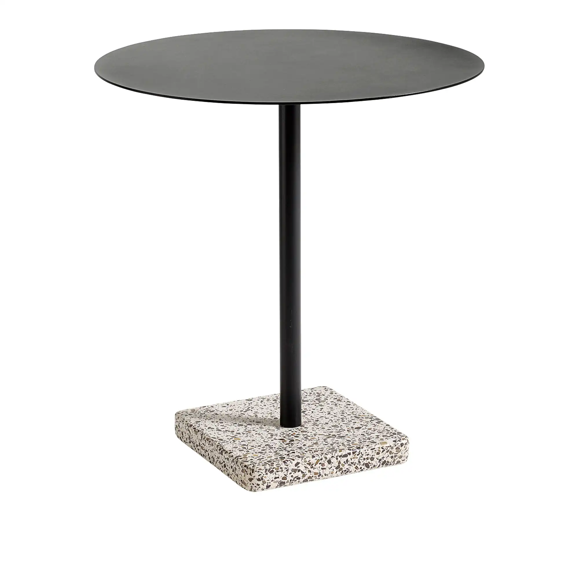 Terrazzo Table Round - Anthracite - Grey Terrazzo - Ø70 cm