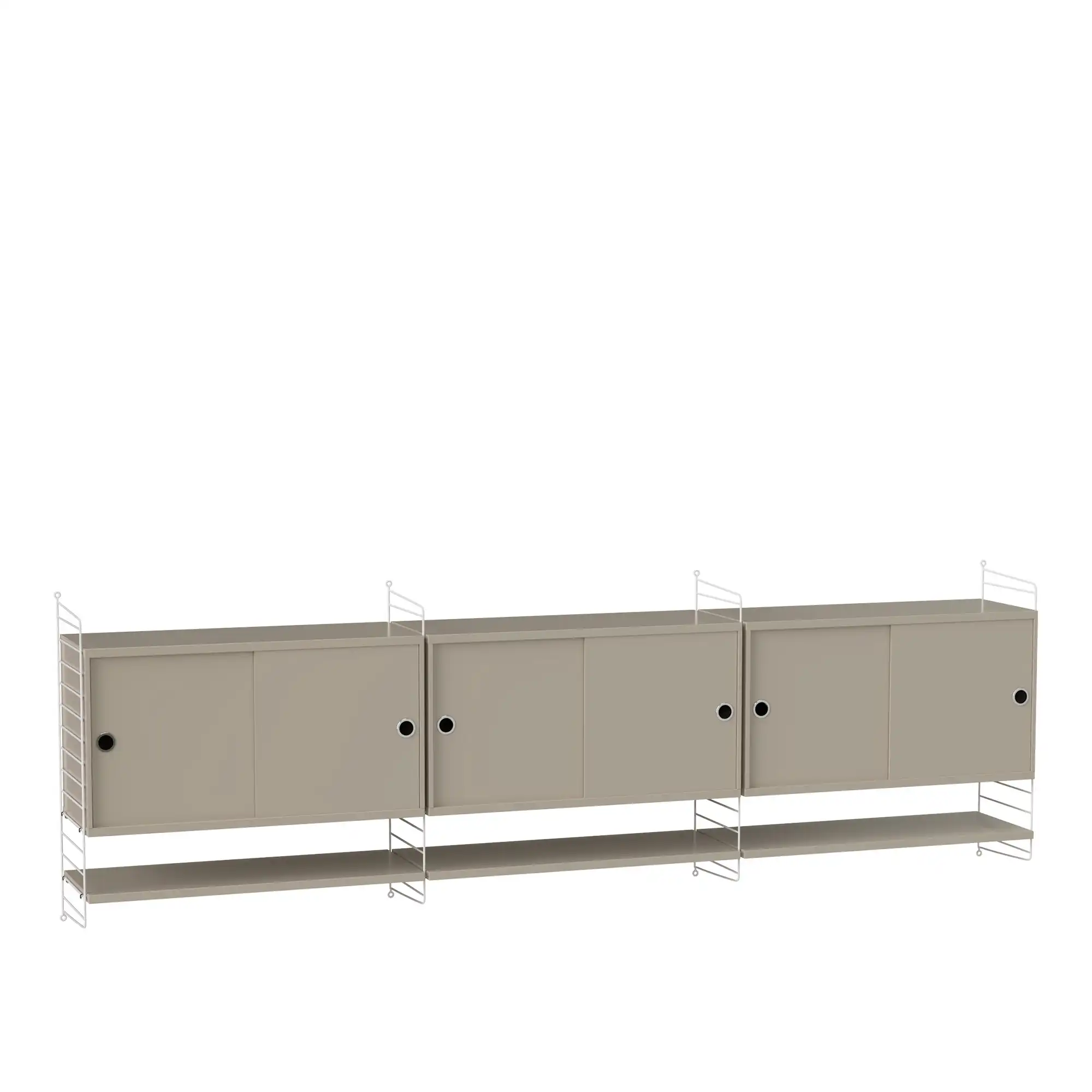 Vardagsrum hyllsystem E beige/vit