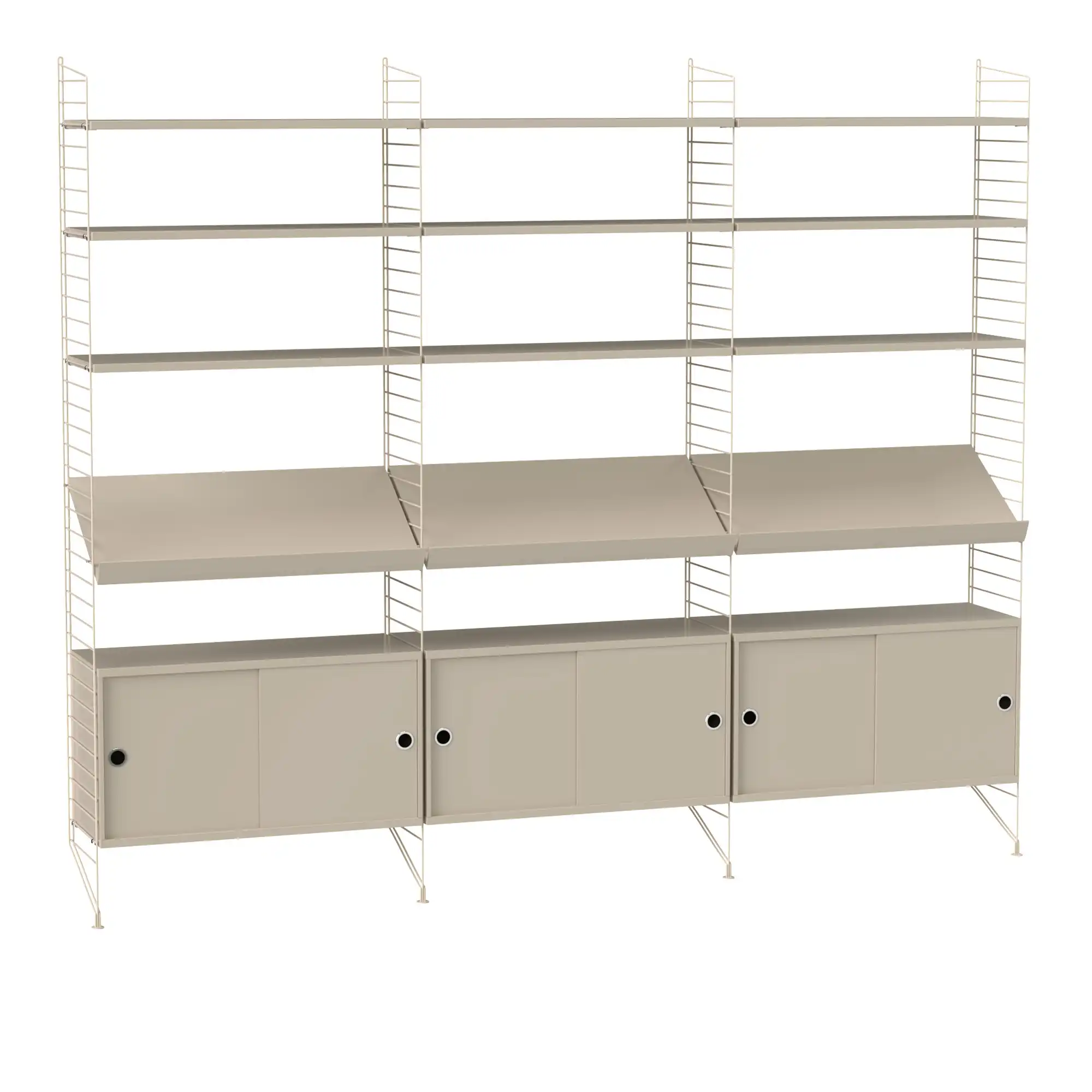 Vardagsrum hyllsystem G beige/beige