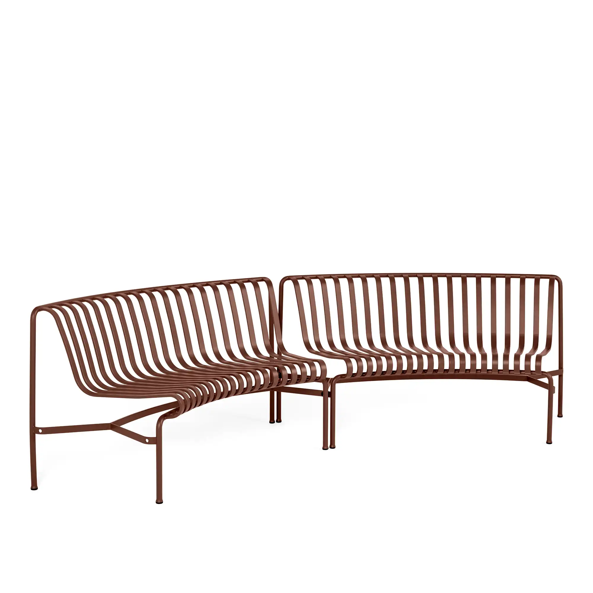 Palissade Park Dining Bench In/In starter set, Set of 2 - Iron Red