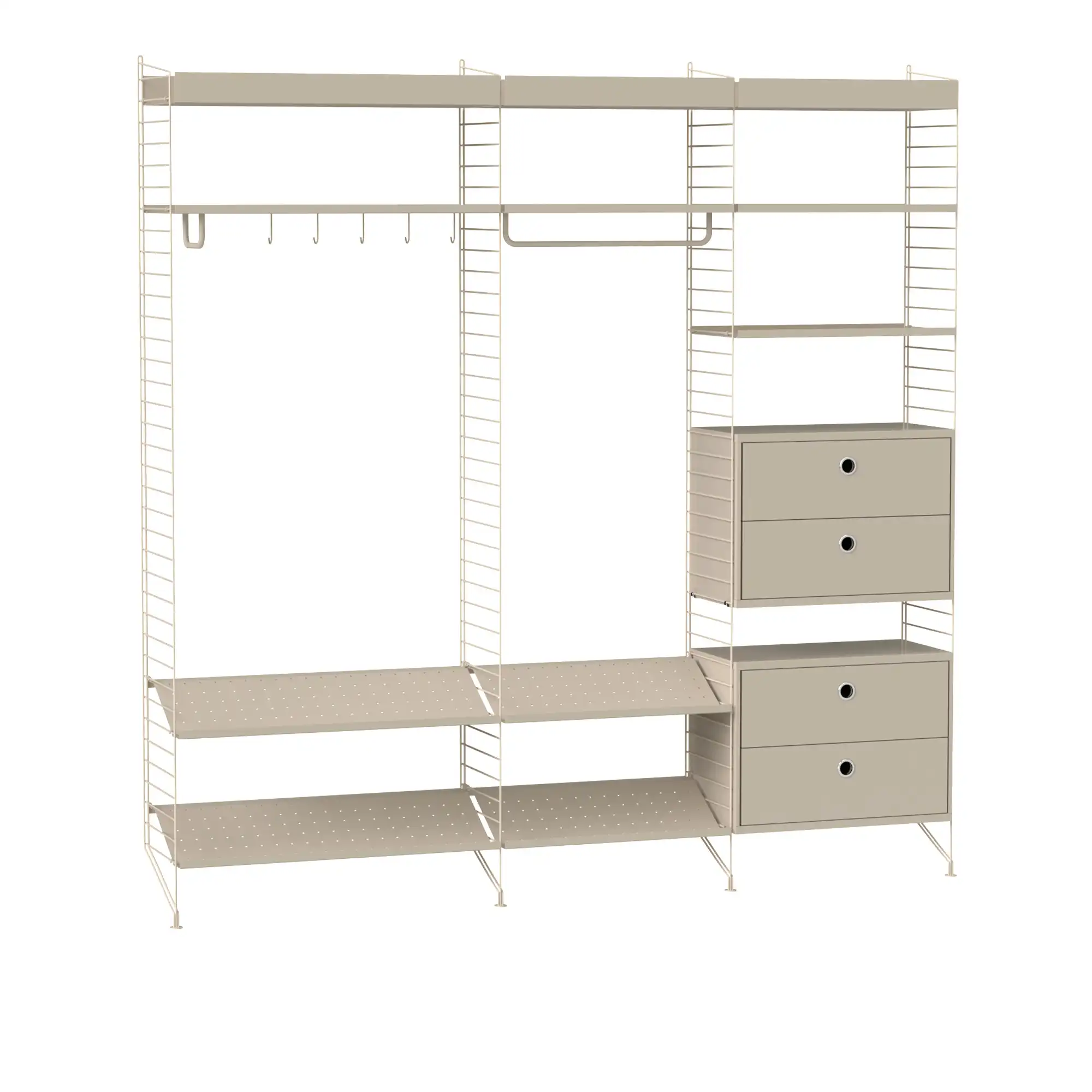 Hall hyllsystem P beige/beige
