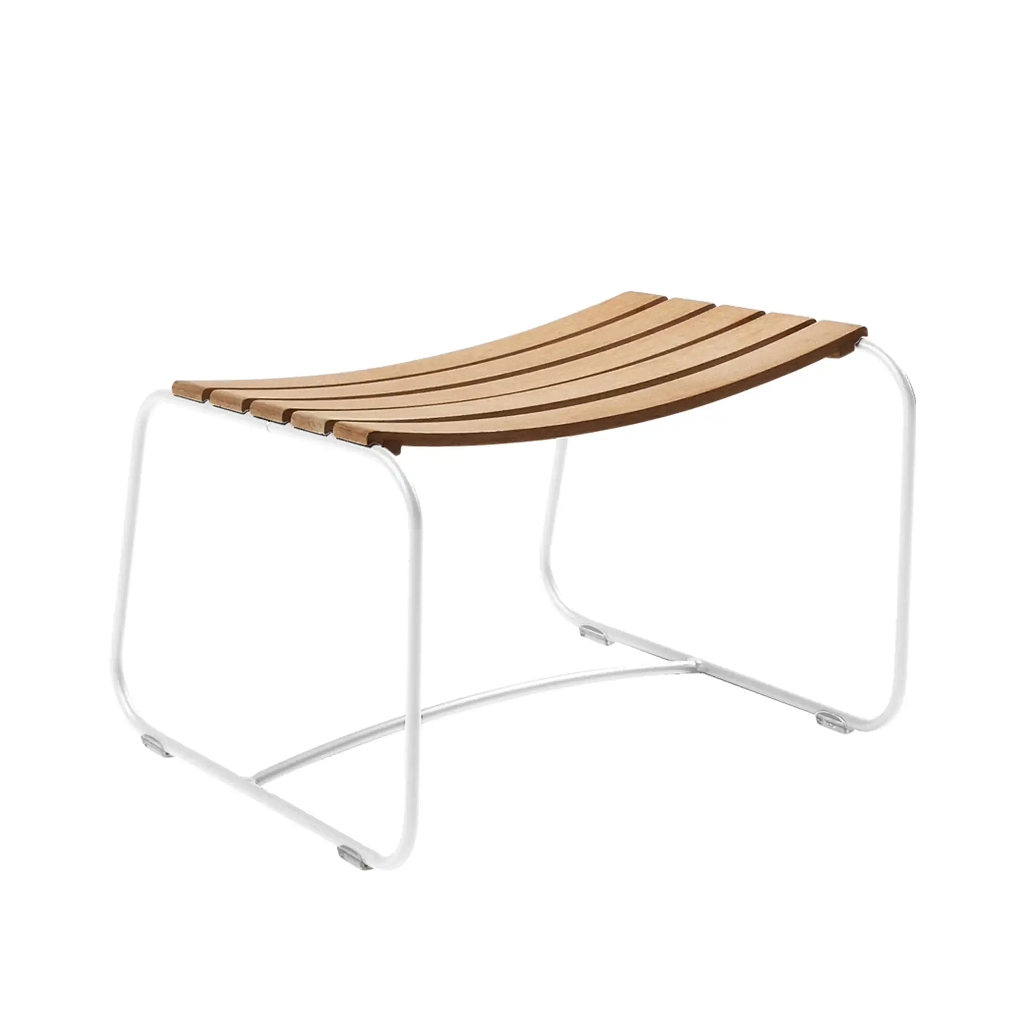 Surprising Teak Footrest Cotton White