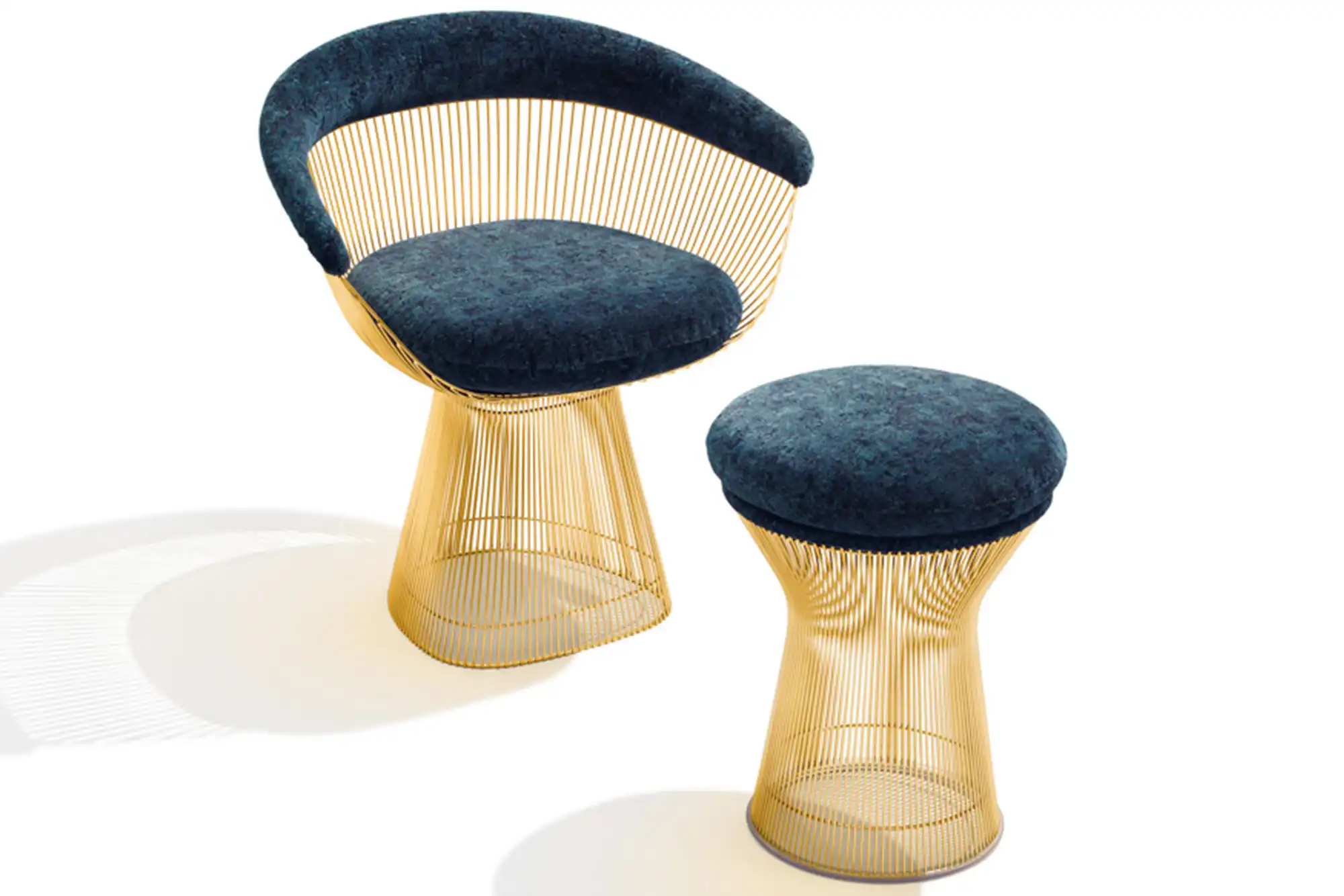 Platner Stool - 18k guld