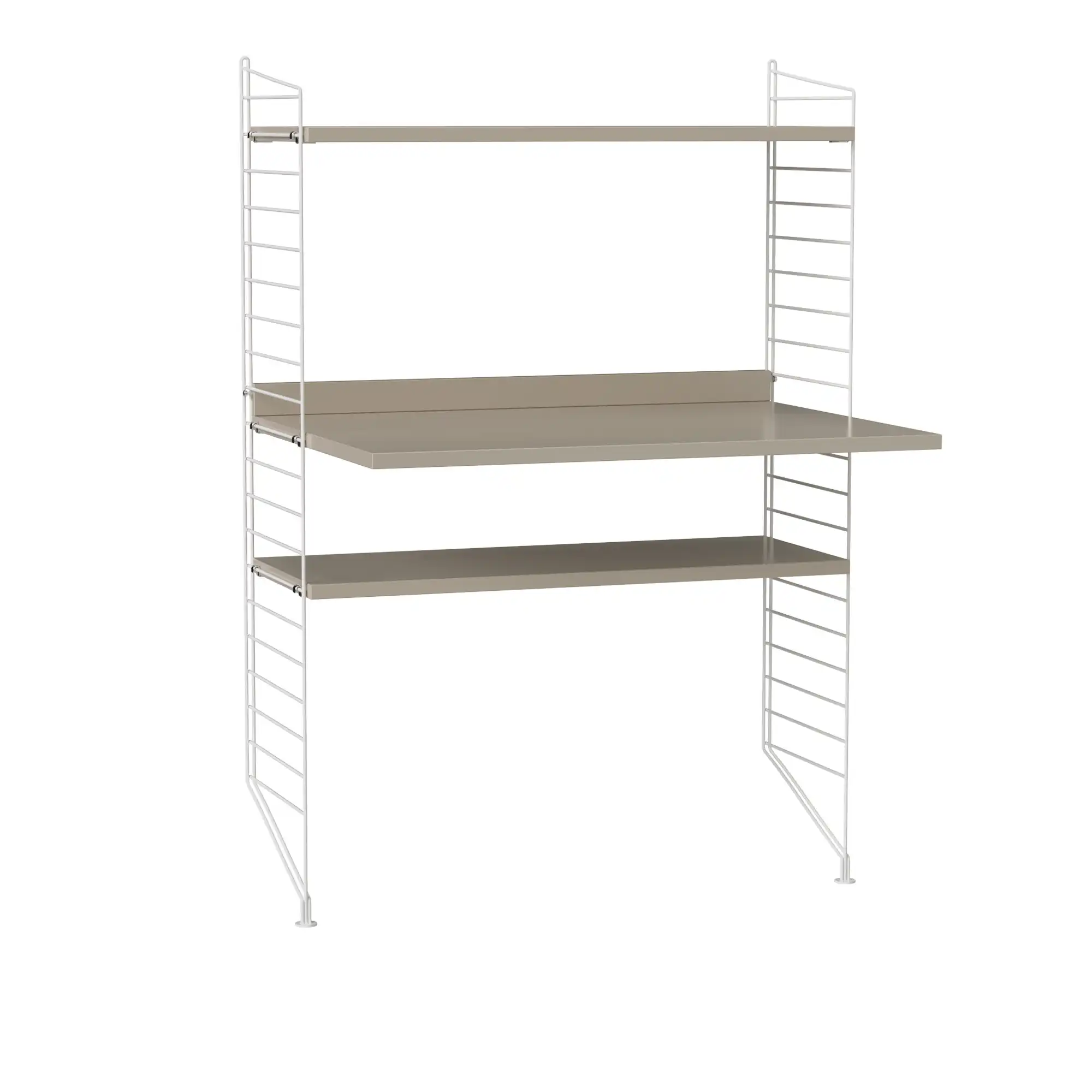 Kontor hyllsystem H beige/vit