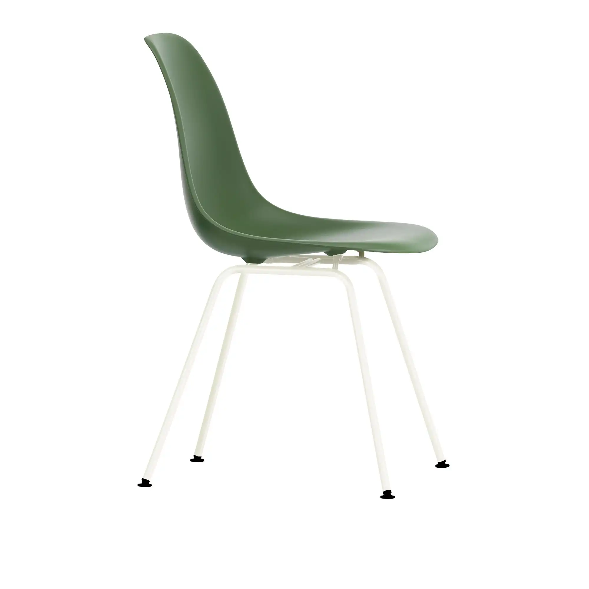 Eames Plastic Chair DSX - 48 Forest - White Base