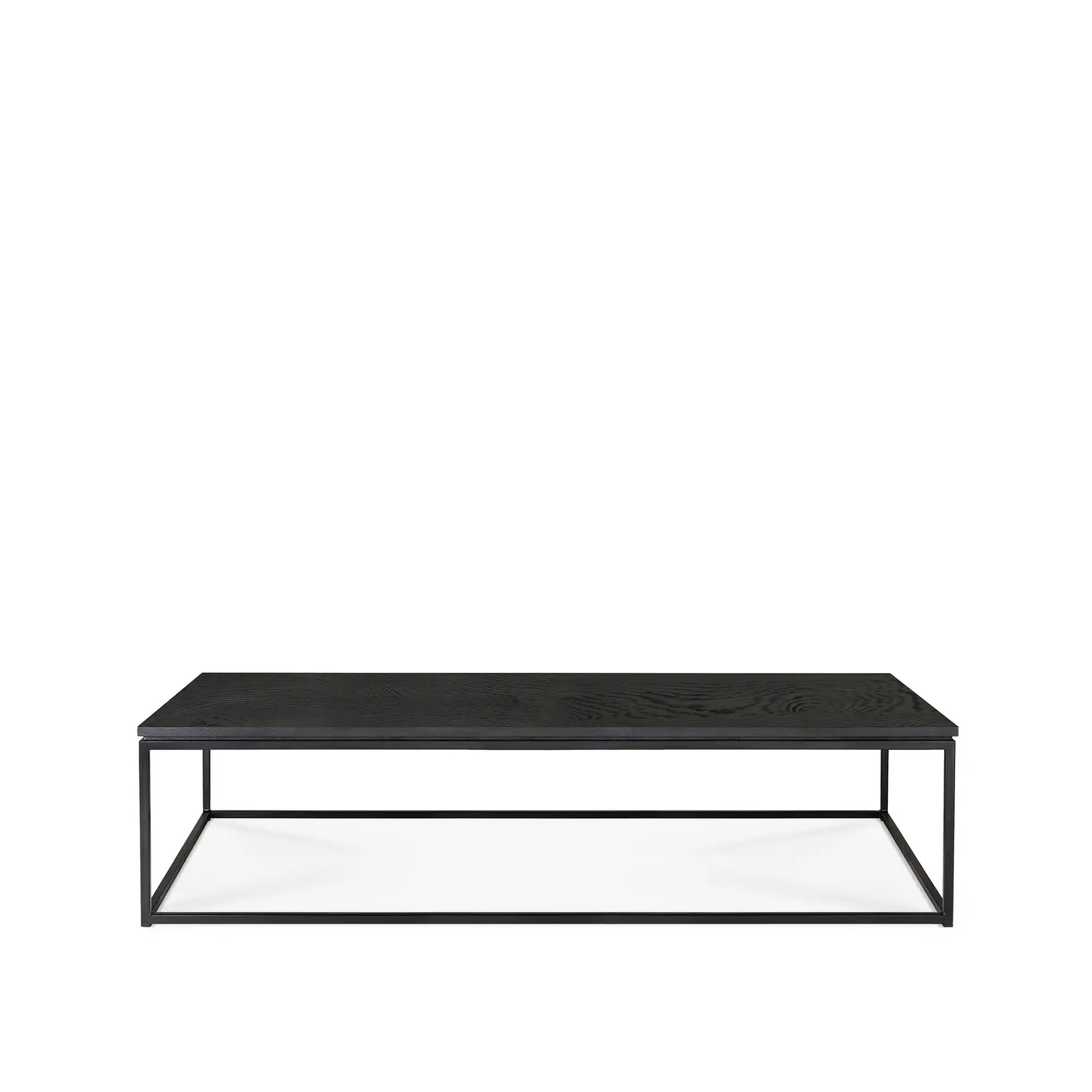 Oak Thin Coffee Table - Black