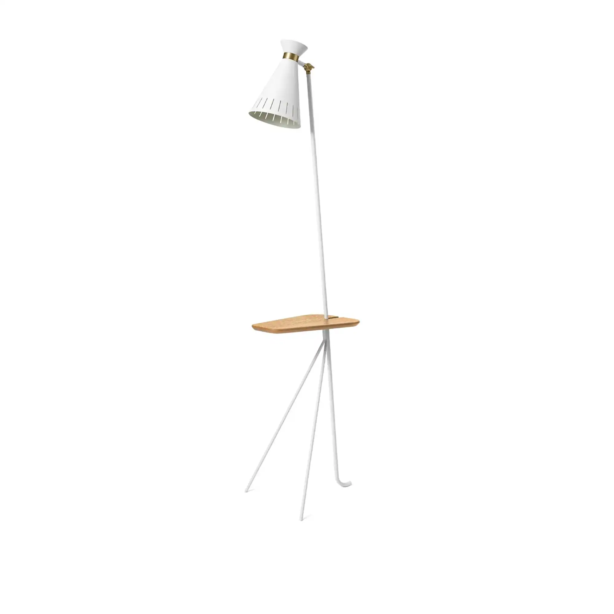 Cone Floor Lamp with Table