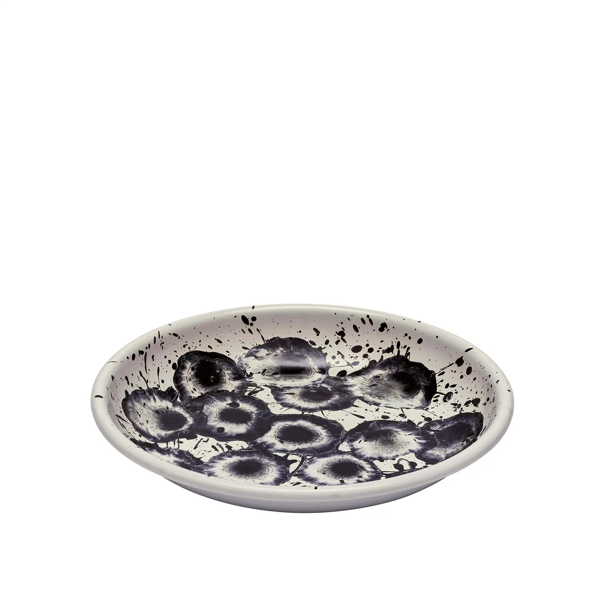 Floral Madness Big Plate - Black