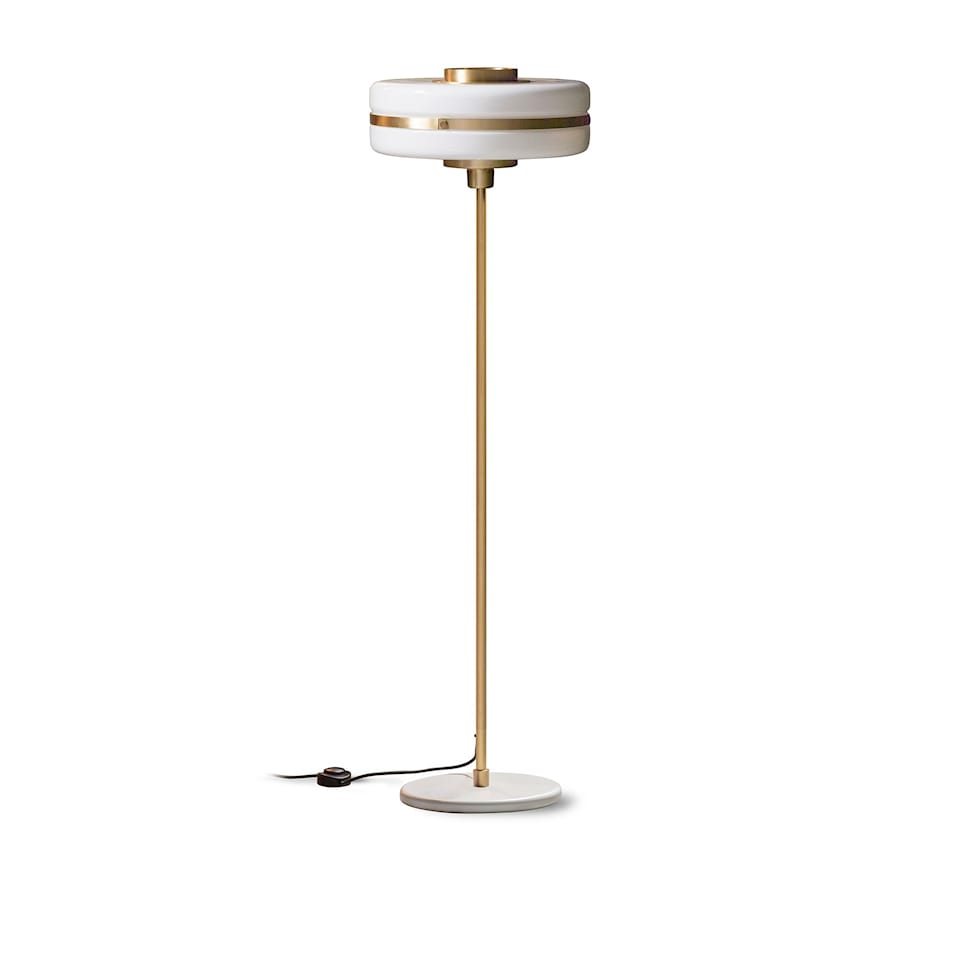 Masina Floor Lamp Brass/Opal