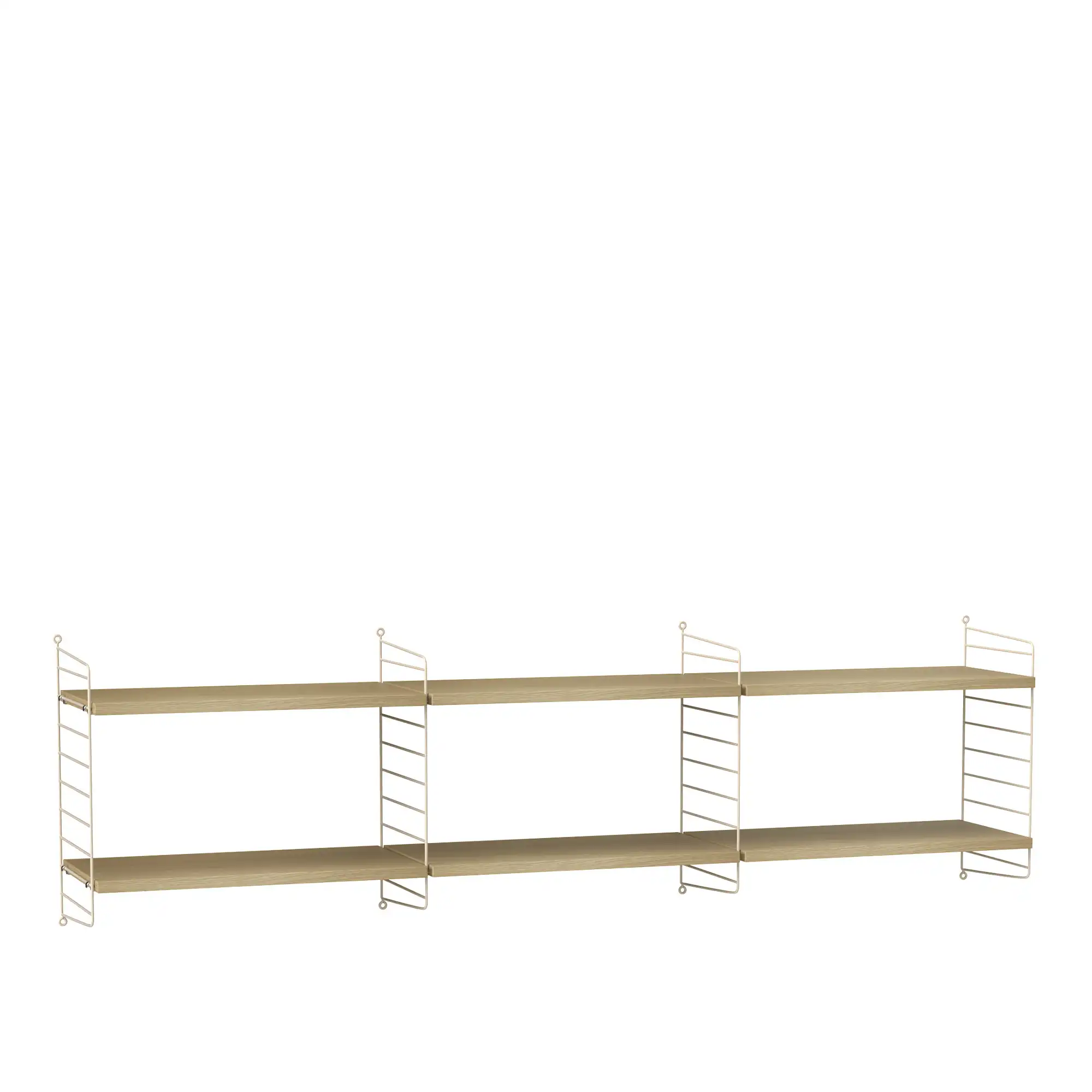 Vardagsrum hyllsystem O ek/beige